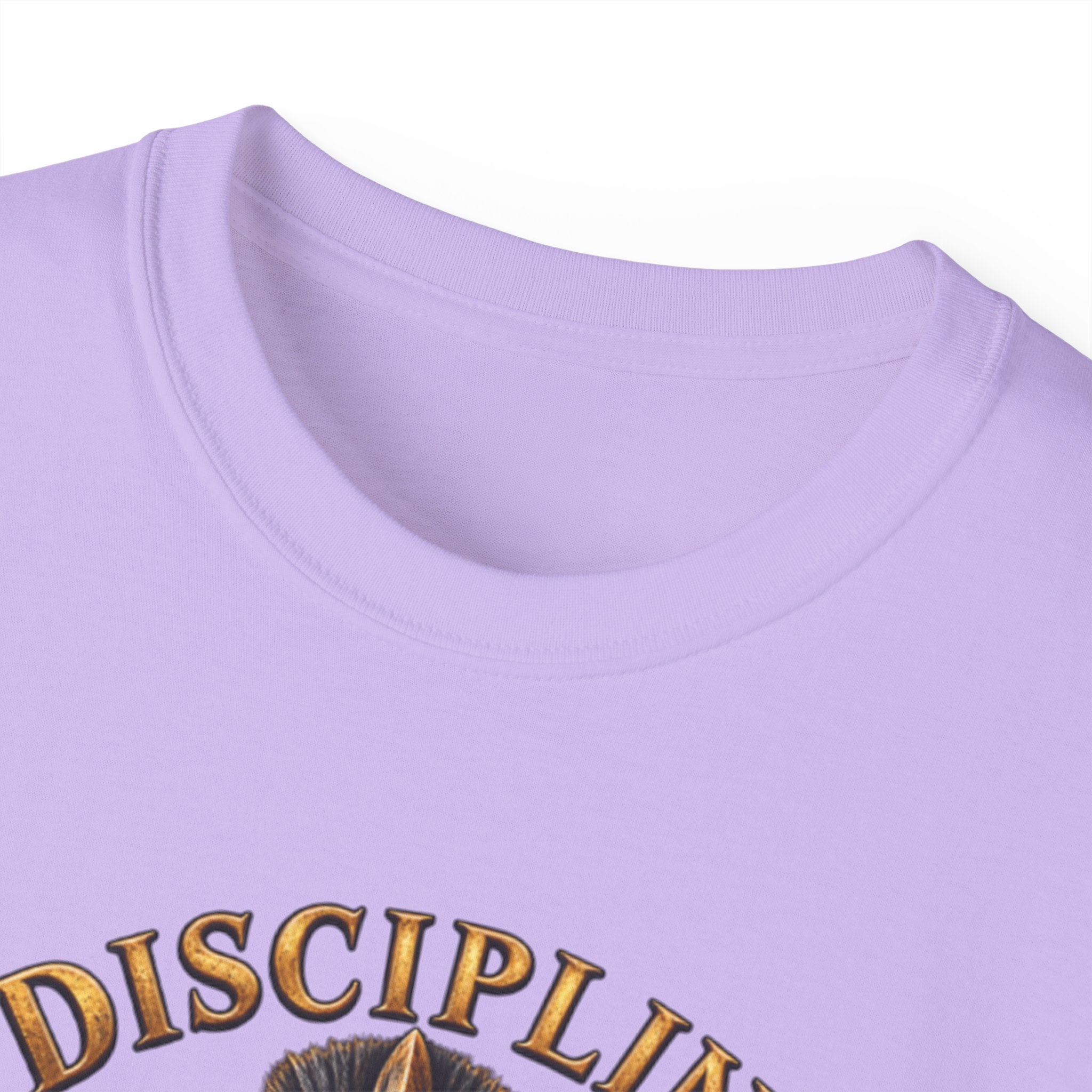 AA Discipline Over Destiny Tee — Forged Not Favored Spartan Helmet T-Shirt