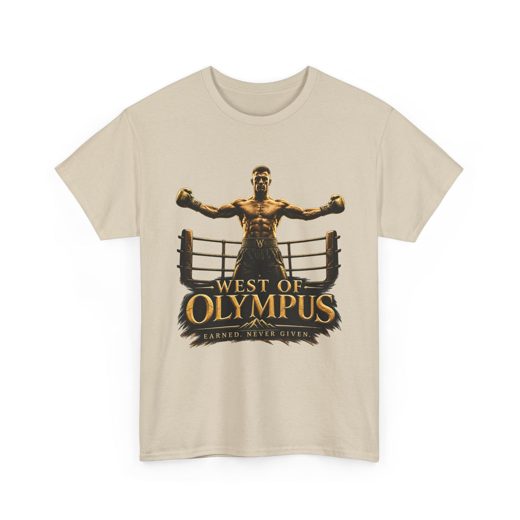 Boxer Champion T-Shirt – "West of Olympus" Gym Boxing Tee