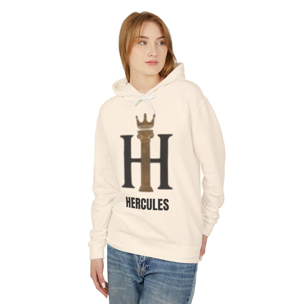 Hercules Crown Logo Hoodie — Lightweight Athletic Pullover