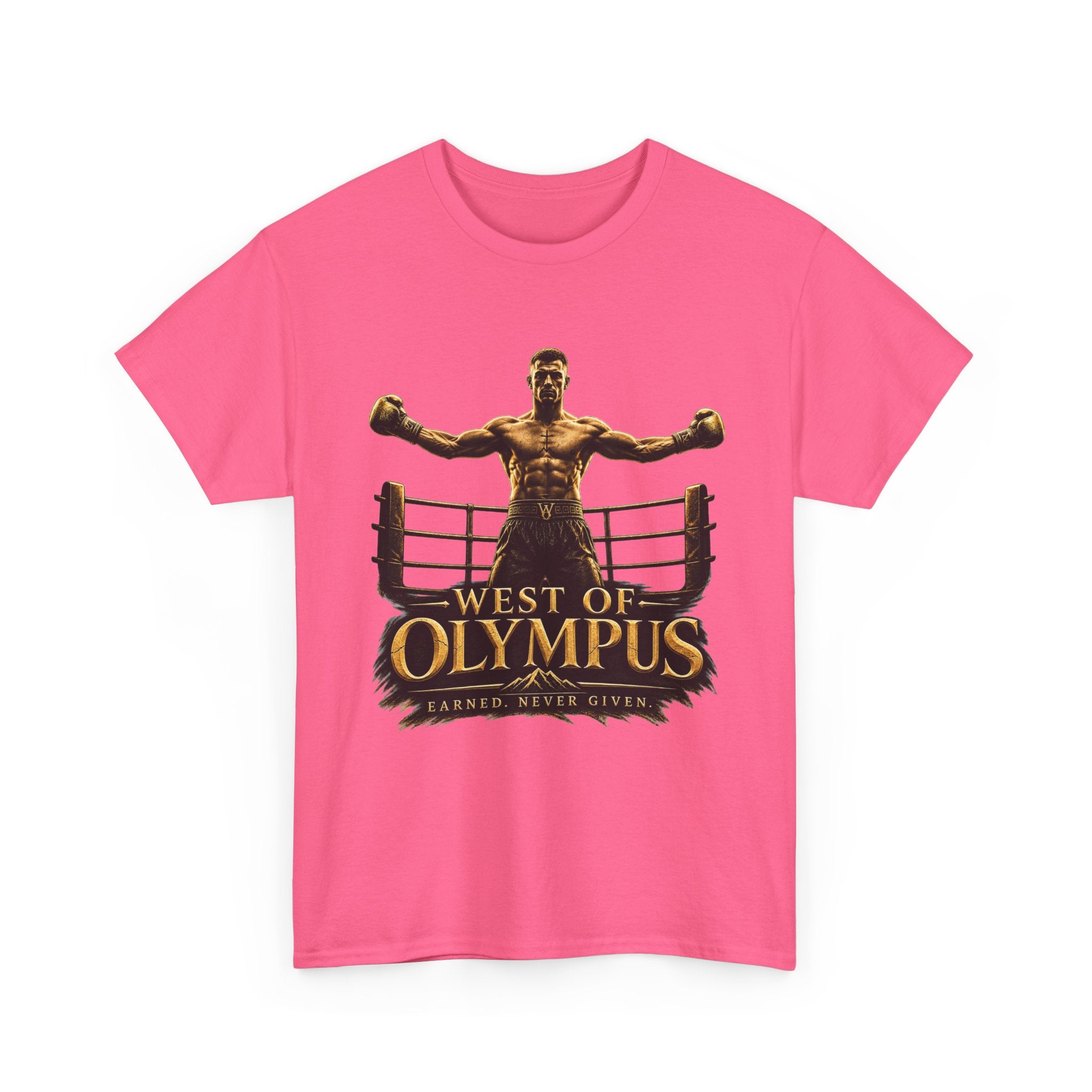 Boxer Champion T-Shirt – "West of Olympus" Gym Boxing Tee
