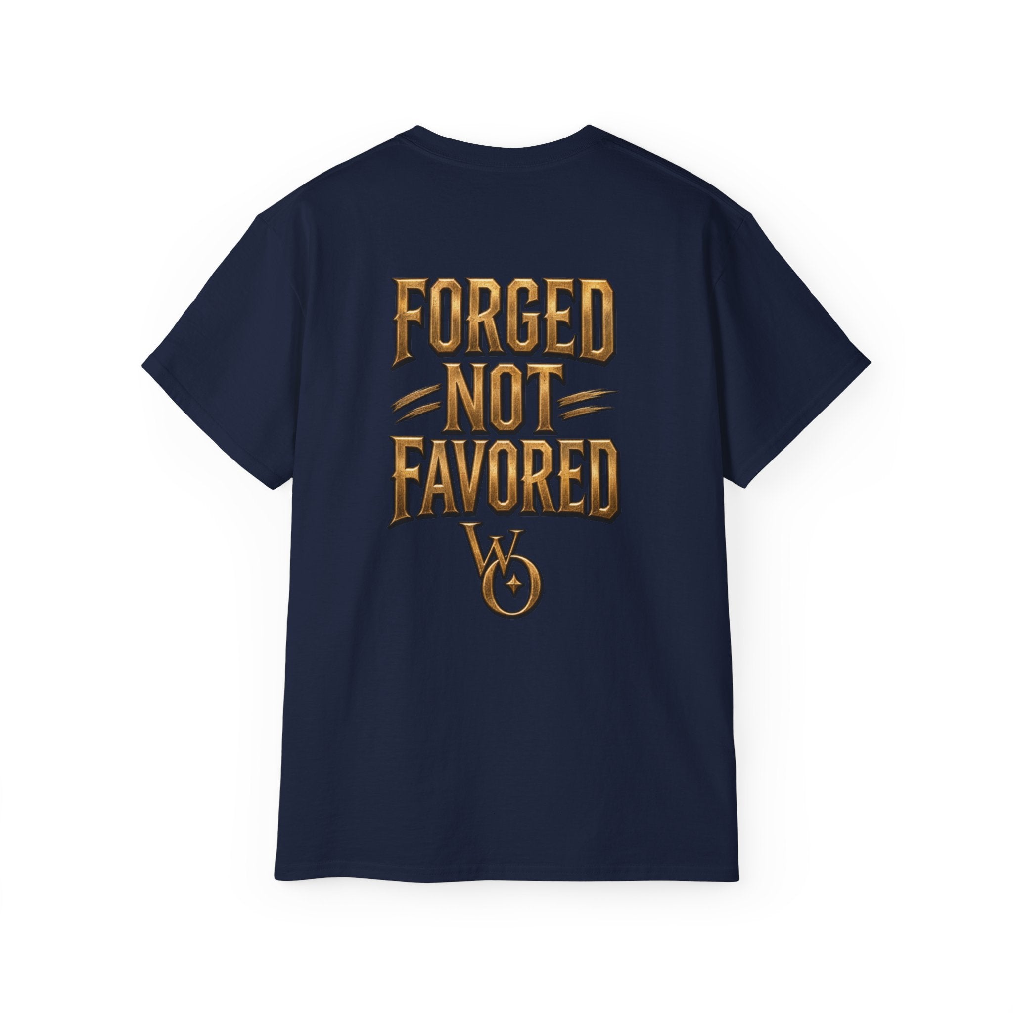 AA Discipline Over Destiny Tee — Forged Not Favored Spartan Helmet T-Shirt