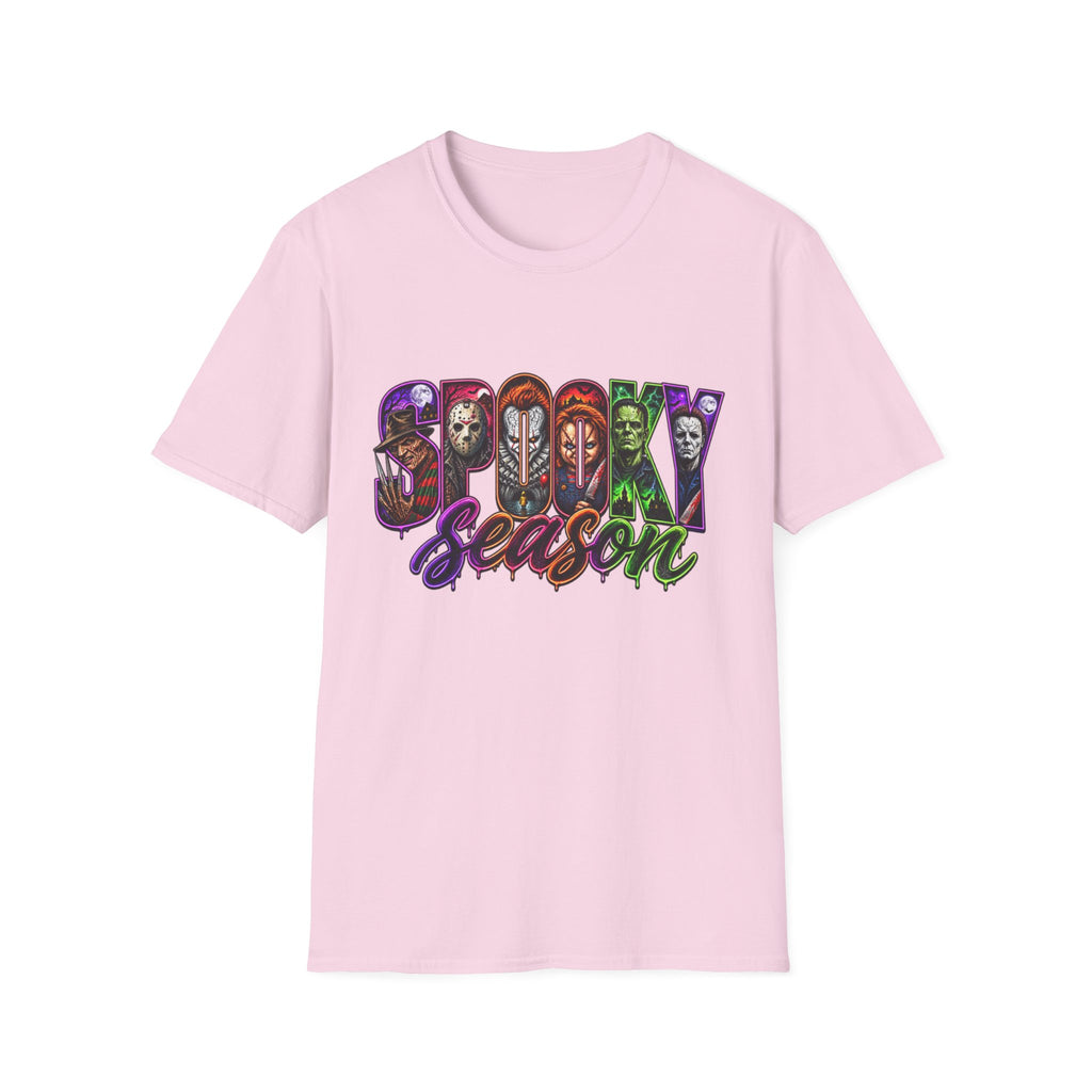 Spooky Season T-Shirt — Halloween Horror Movie Characters Graphic Tee
