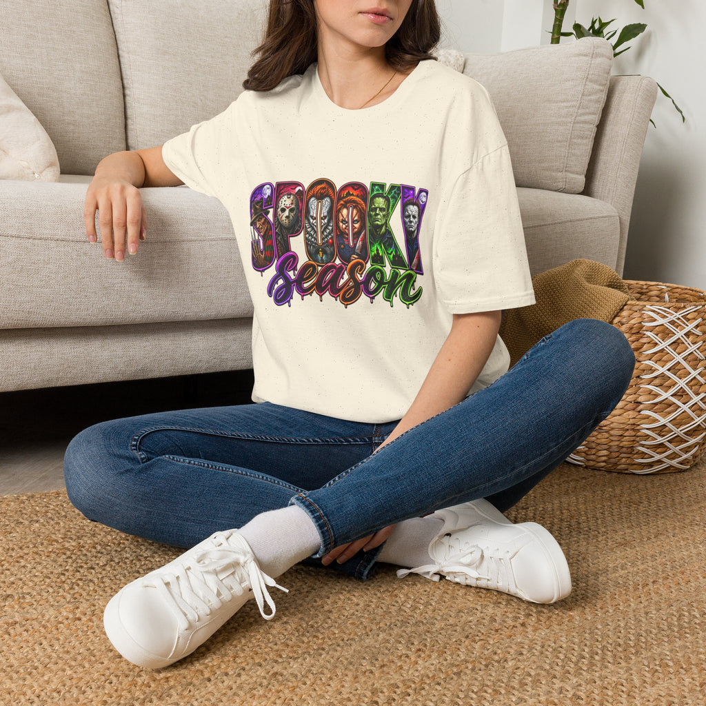 Spooky Season T-Shirt — Halloween Horror Movie Characters Graphic Tee