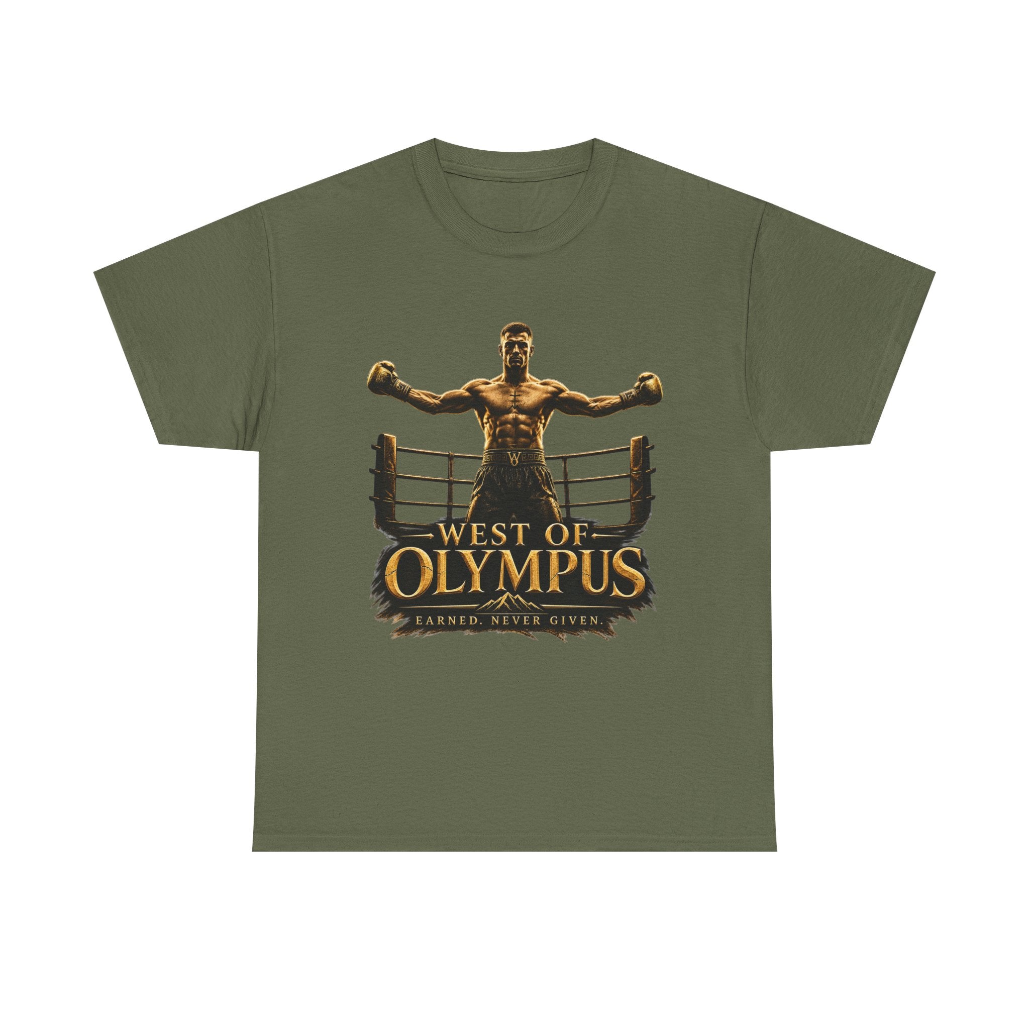 Boxer Champion T-Shirt – "West of Olympus" Gym Boxing Tee
