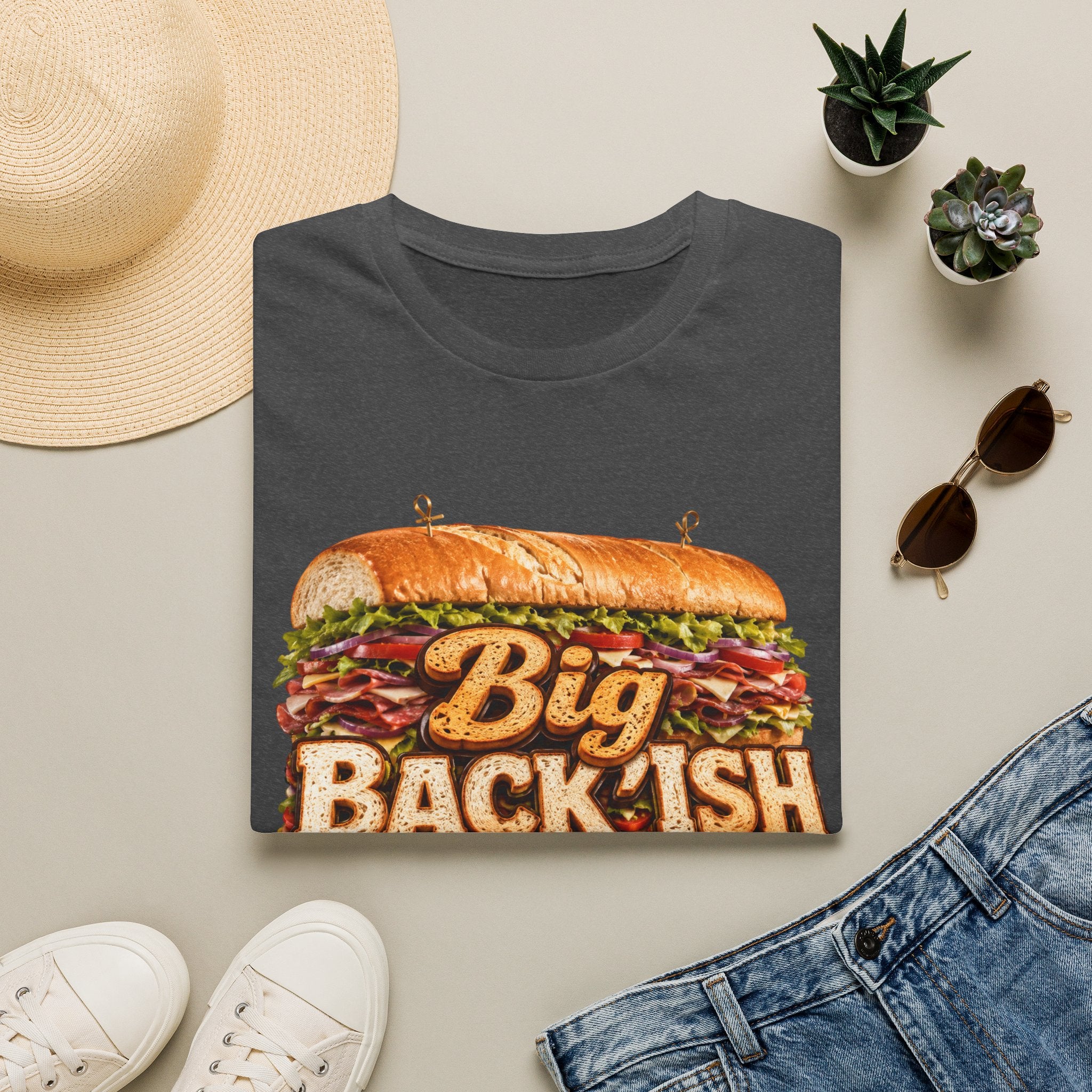 Big Back-ish Sandwich T-Shirt — Funny Food Graphic Tee