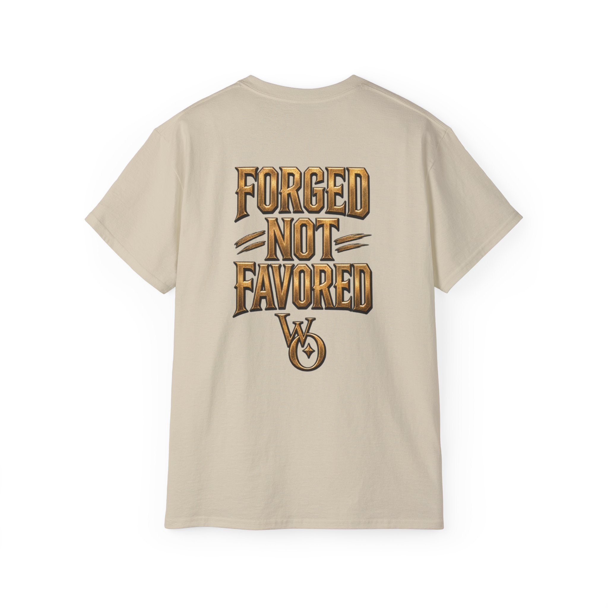 AA Discipline Over Destiny Tee — Forged Not Favored Spartan Helmet T-Shirt