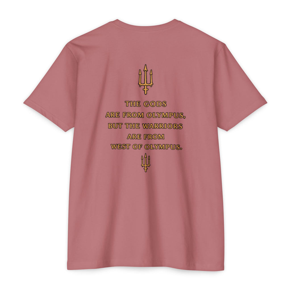 West of Olympus T-Shirt — Mythic Warrior Trident Design