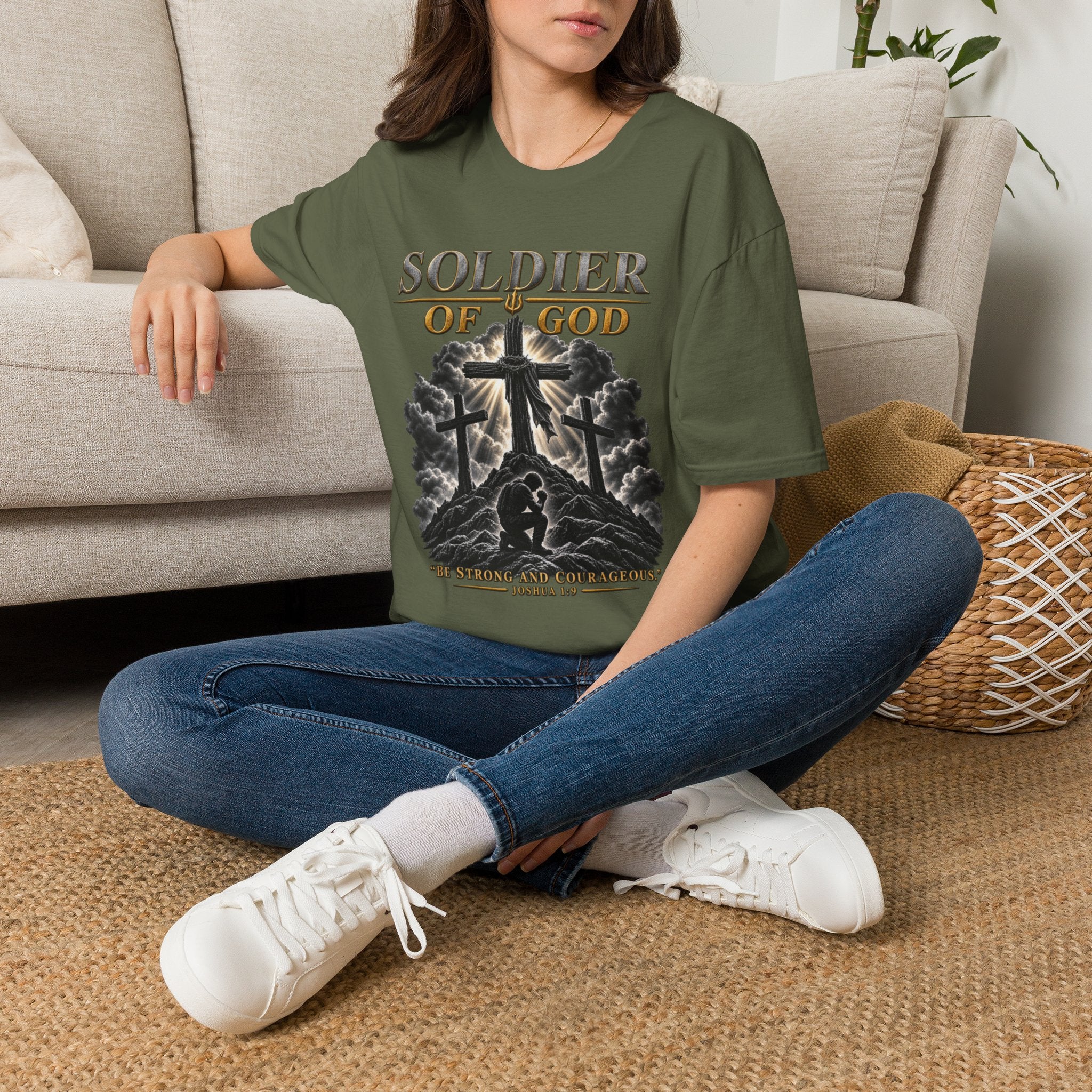 Soldier of God T-Shirt — Christian Cross Faith Tee