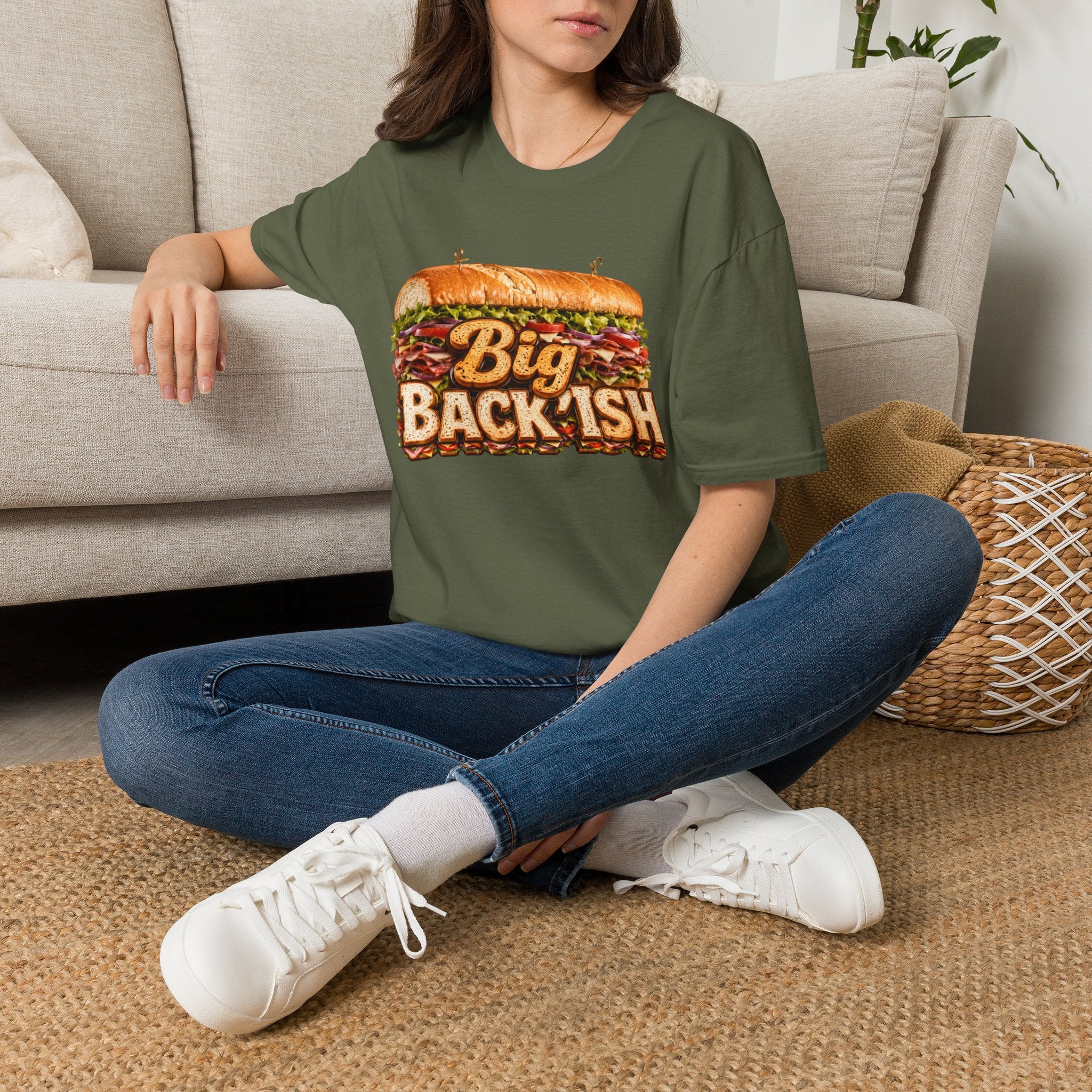 Big Back-ish Sandwich T-Shirt — Funny Food Graphic Tee
