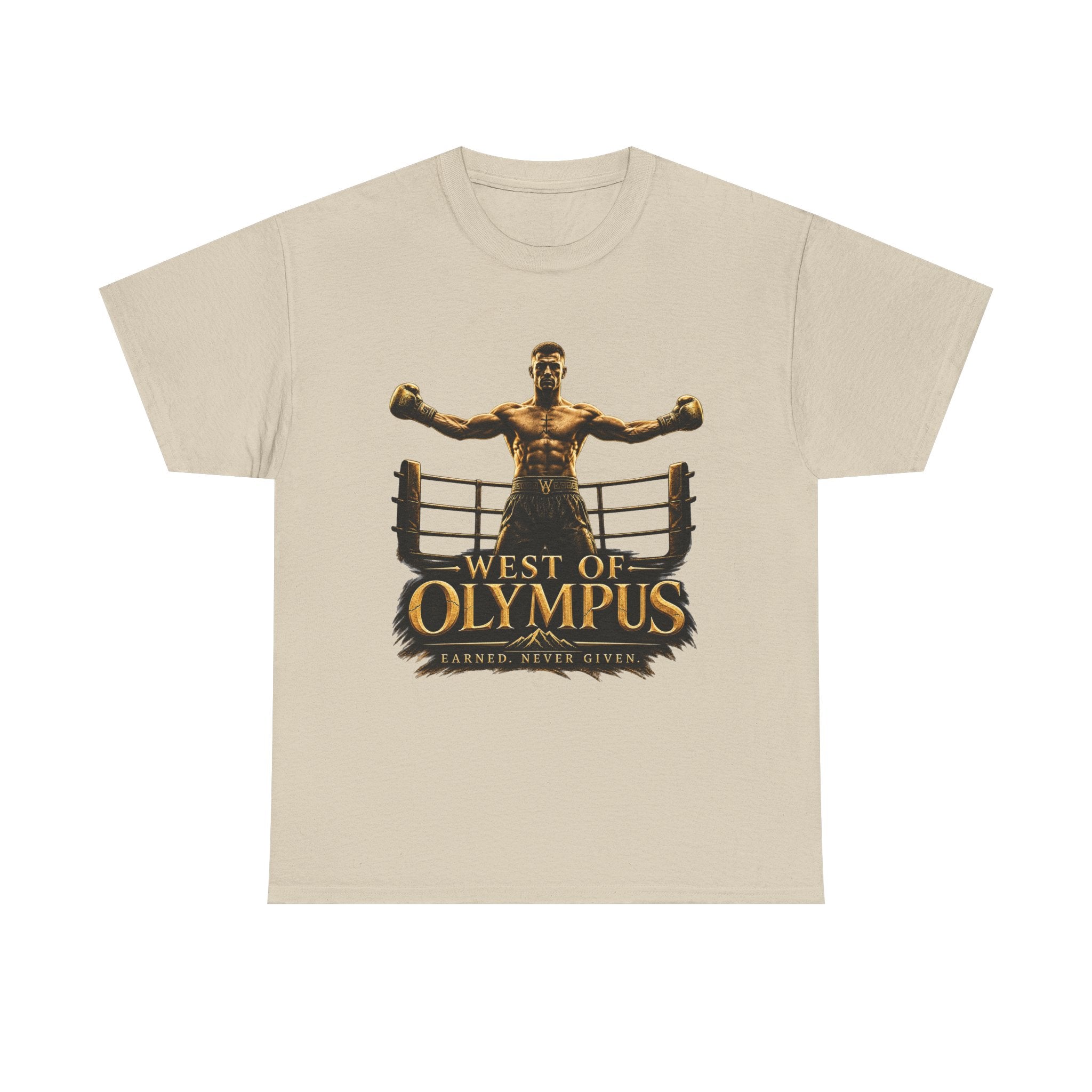 Boxer Champion T-Shirt – "West of Olympus" Gym Boxing Tee