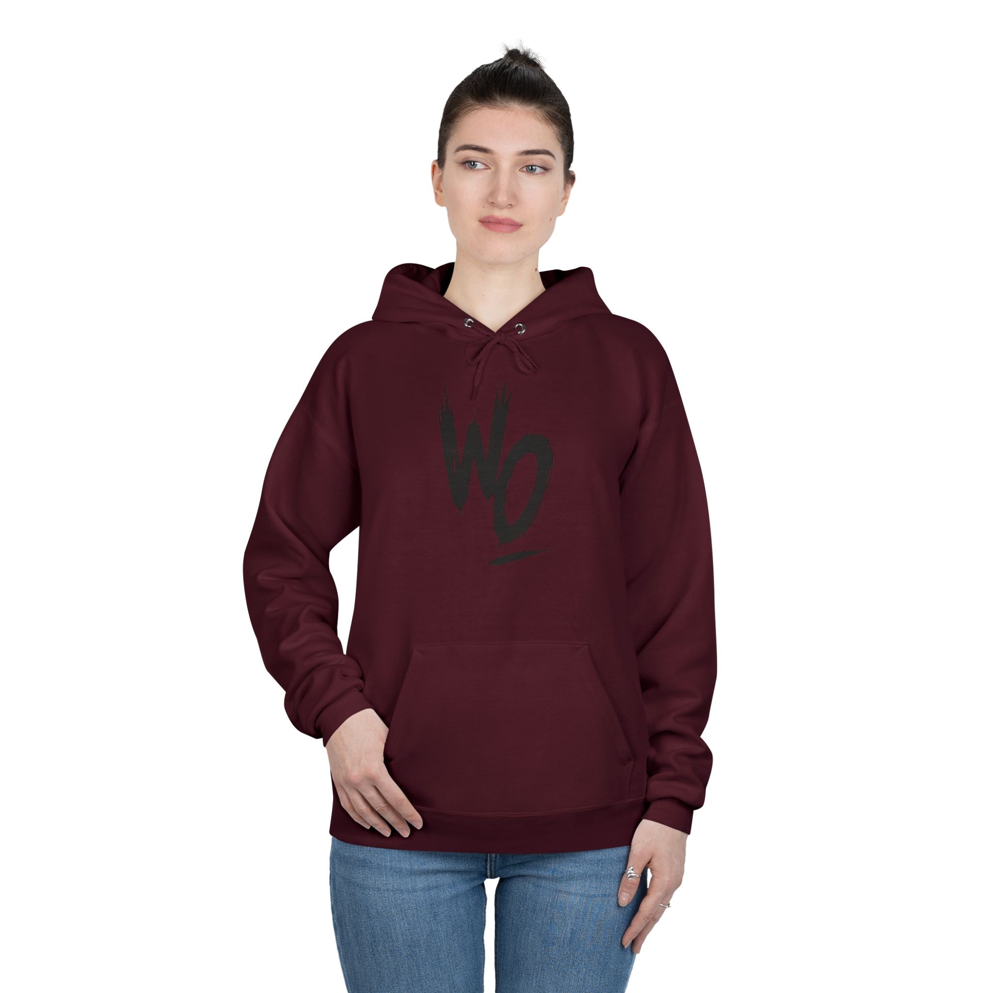 WO Brushstroke Hoodie — Minimal Graphic Pullover