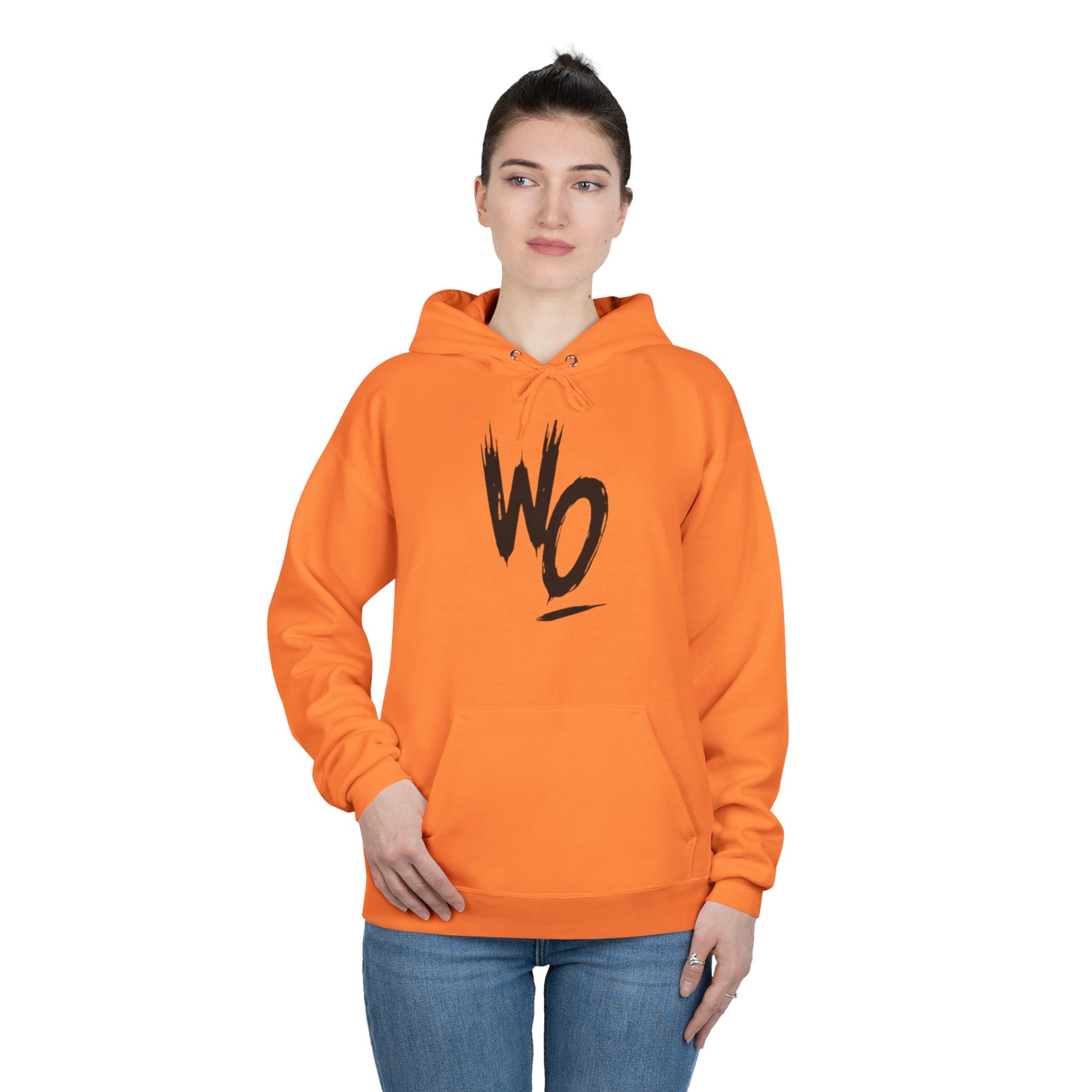 WO Brushstroke Hoodie — Minimal Graphic Pullover