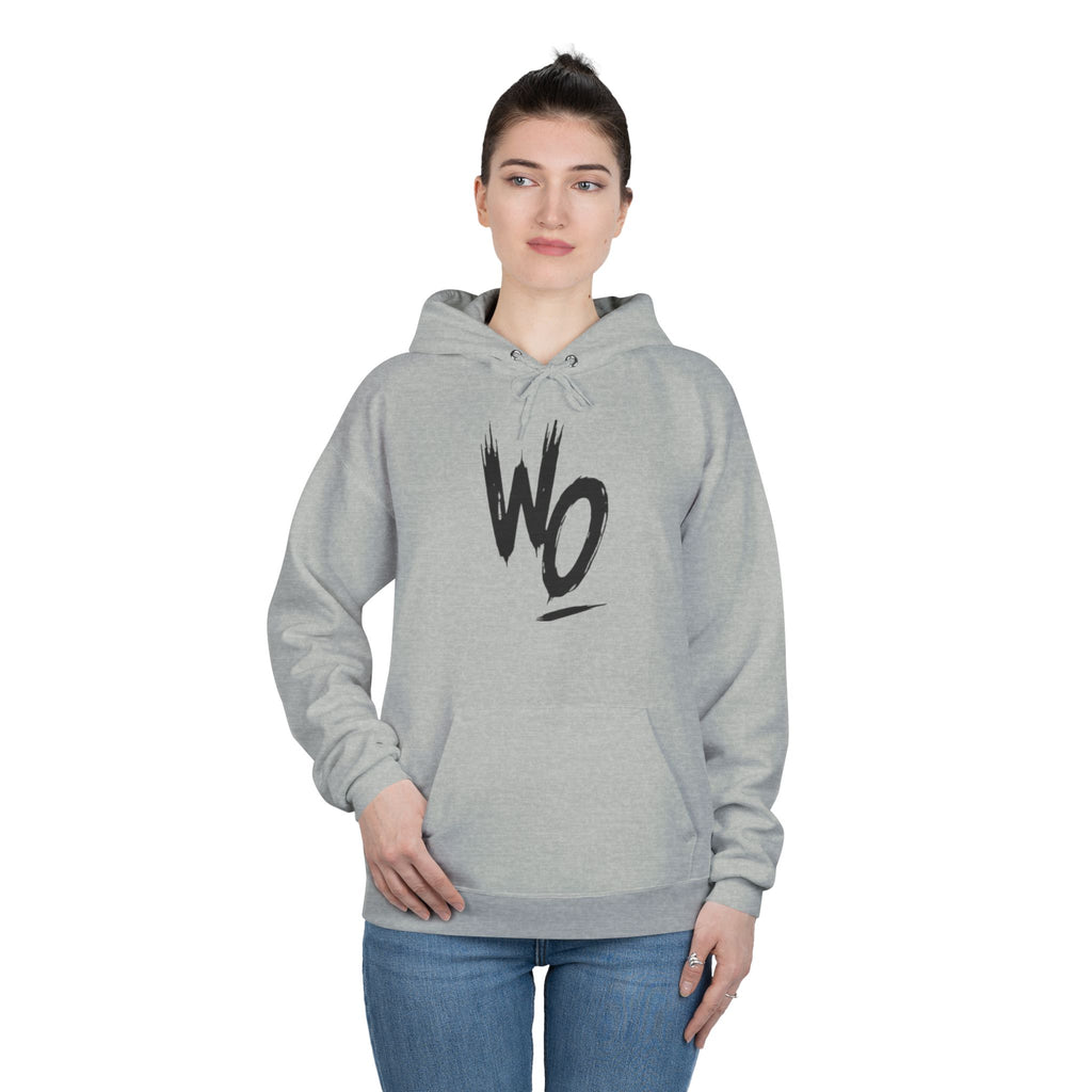 WO Brushstroke Hoodie — Minimal Graphic Pullover