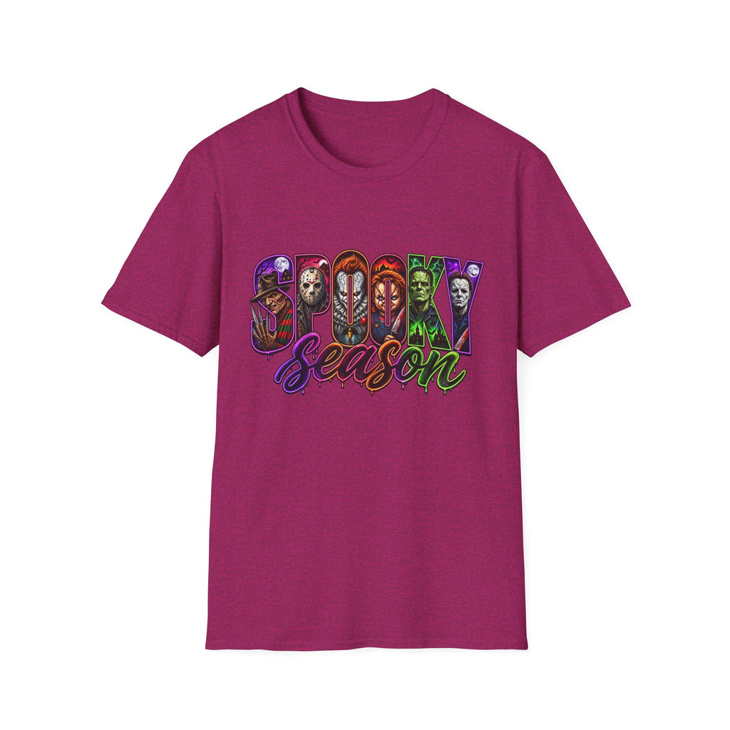 Spooky Season T-Shirt — Halloween Horror Movie Characters Graphic Tee