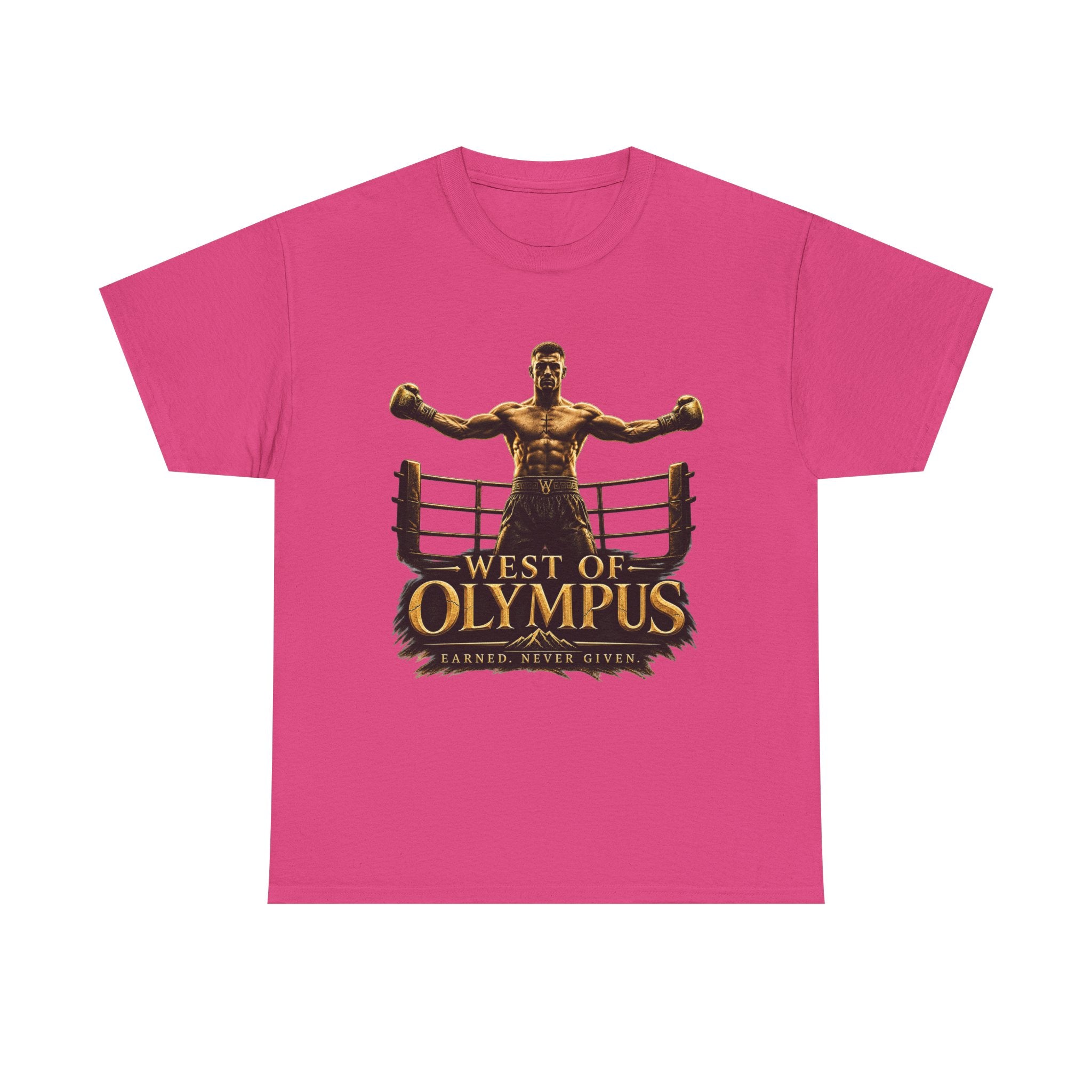 Boxer Champion T-Shirt – "West of Olympus" Gym Boxing Tee