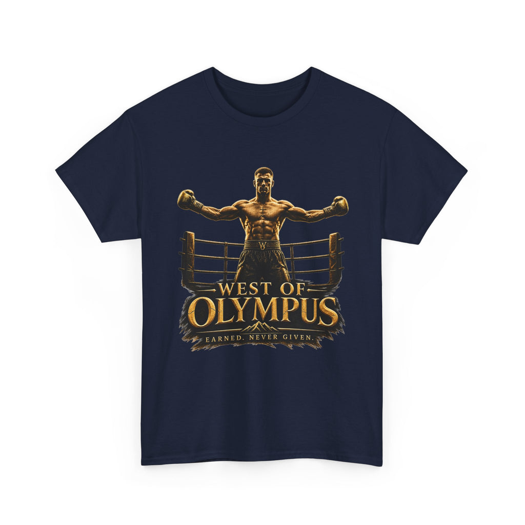 Boxer Champion T-Shirt – "West of Olympus" Gym Boxing Tee