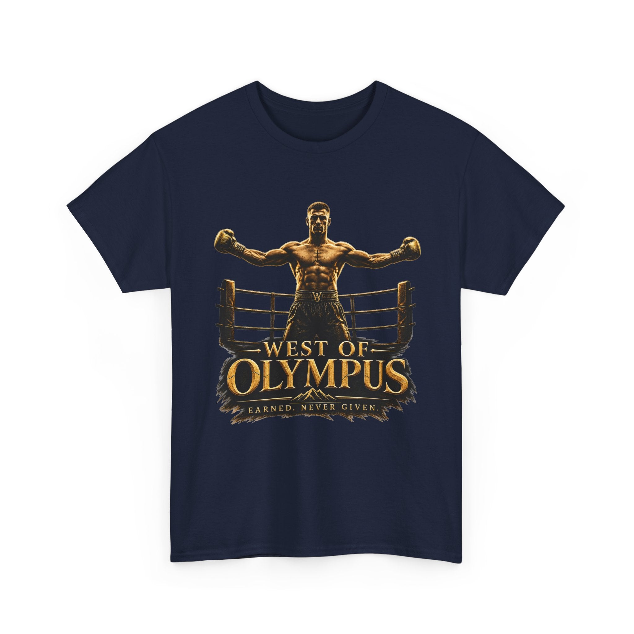 Boxer Champion T-Shirt – "West of Olympus" Gym Boxing Tee