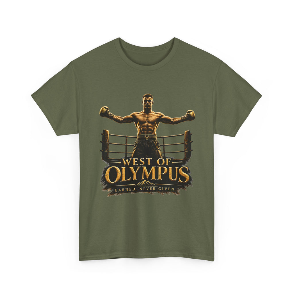 Boxer Champion T-Shirt – "West of Olympus" Gym Boxing Tee
