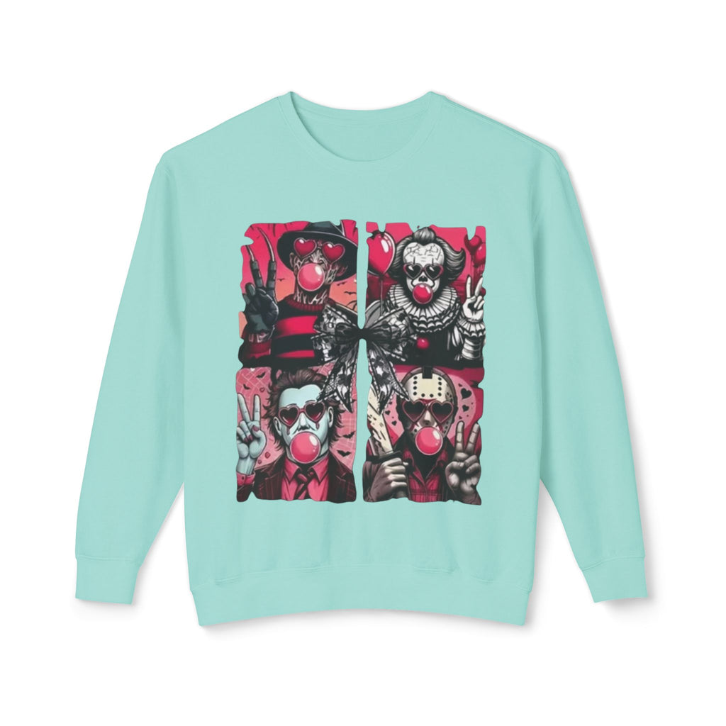Creepy Clown Graphic Sweatshirt — Horror Circus Crewneck