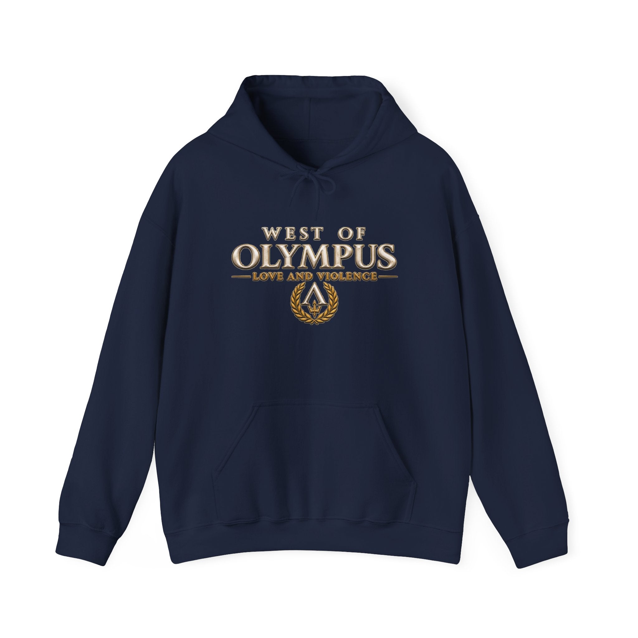 West of Olympus Hoodie — "Love and Violence" Mythic Graphic Sweatshirt