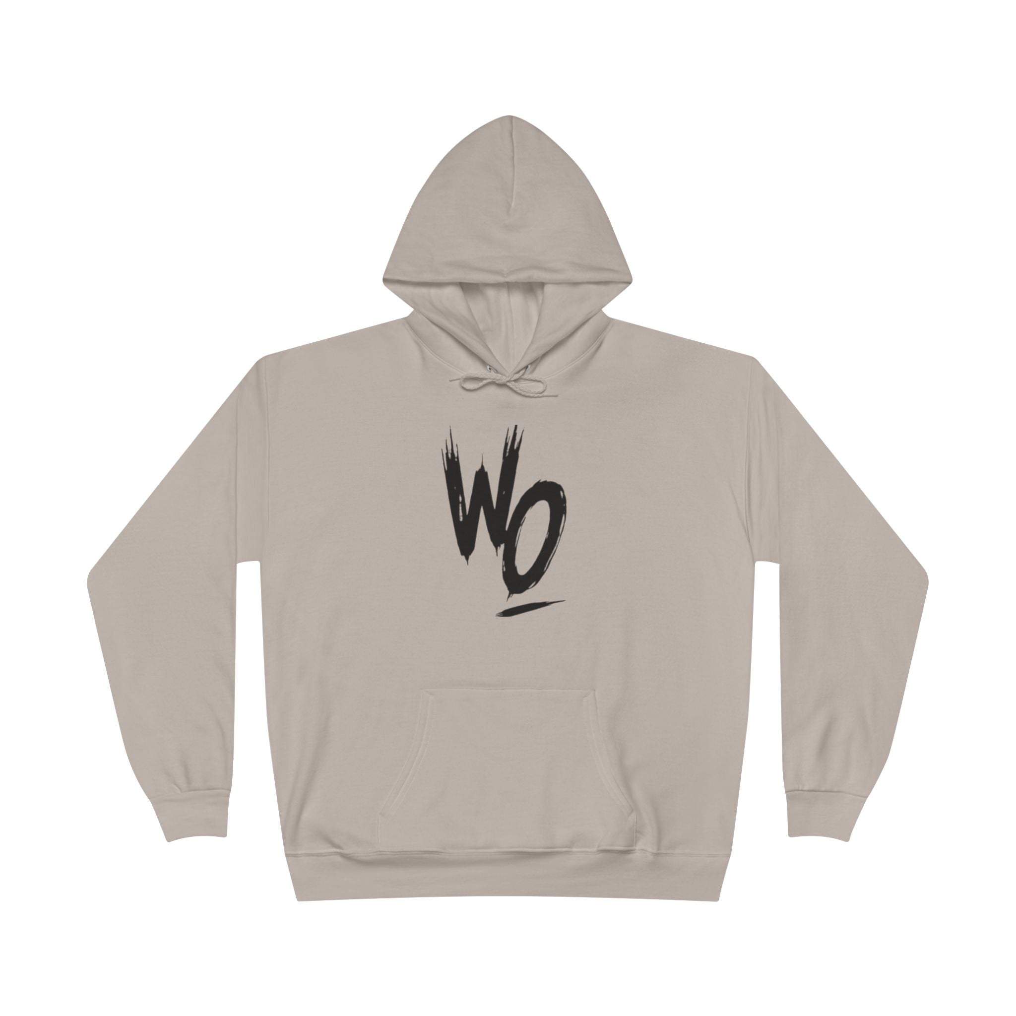WO Brushstroke Hoodie — Minimal Graphic Pullover