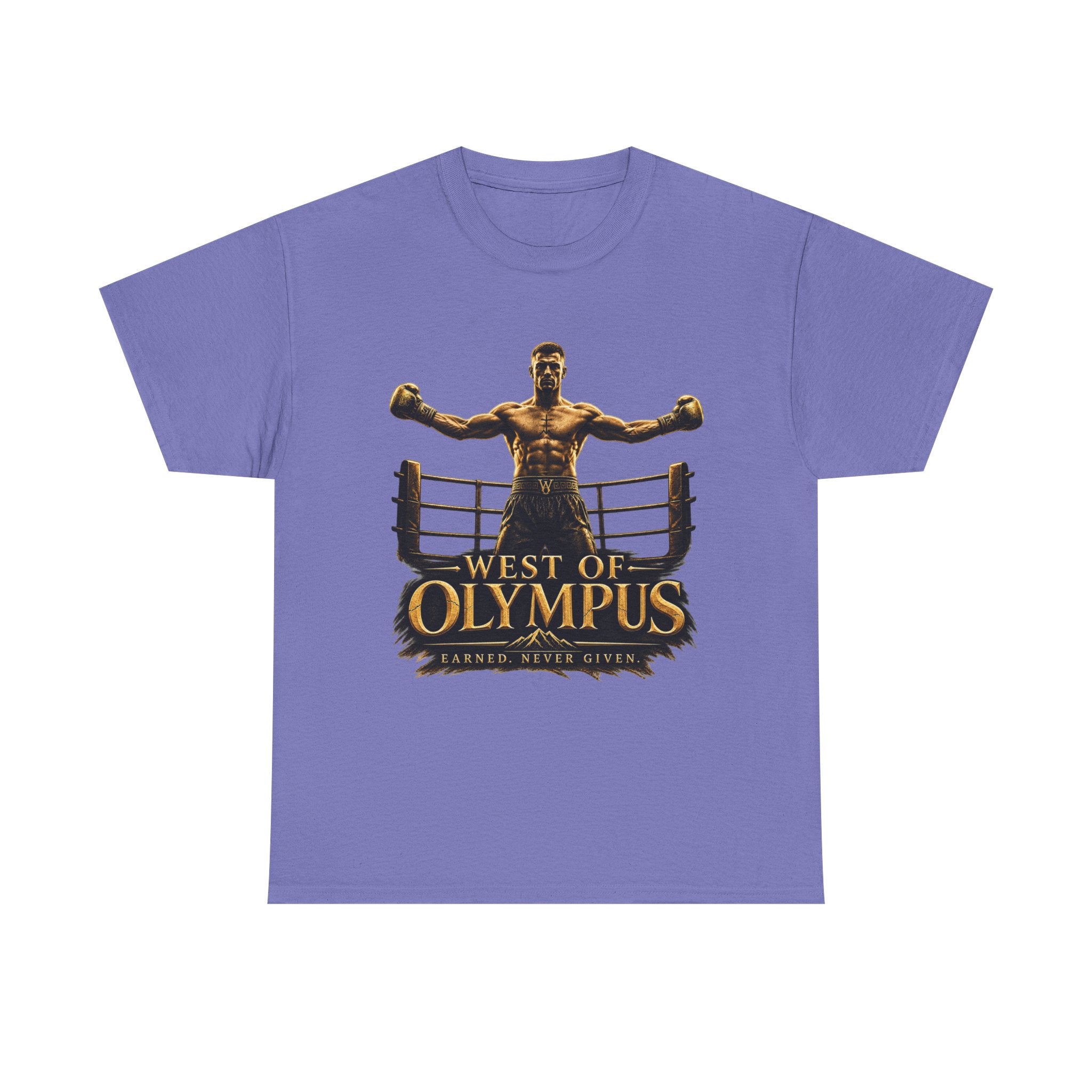 Boxer Champion T-Shirt – "West of Olympus" Gym Boxing Tee