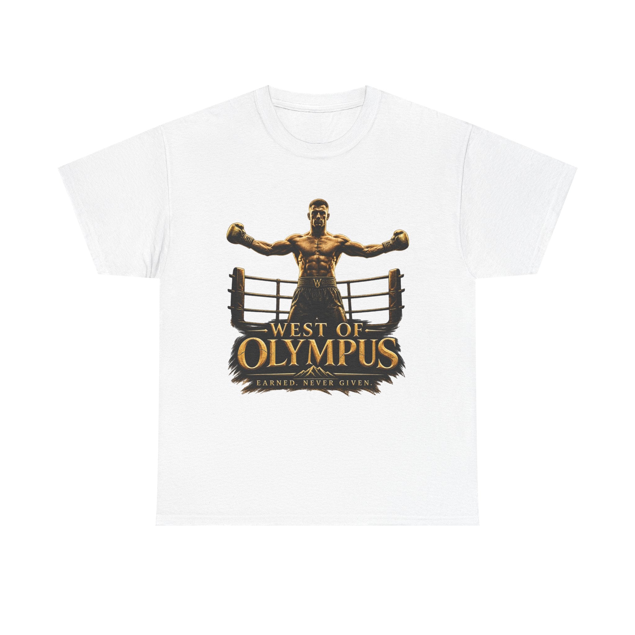 Boxer Champion T-Shirt – "West of Olympus" Gym Boxing Tee