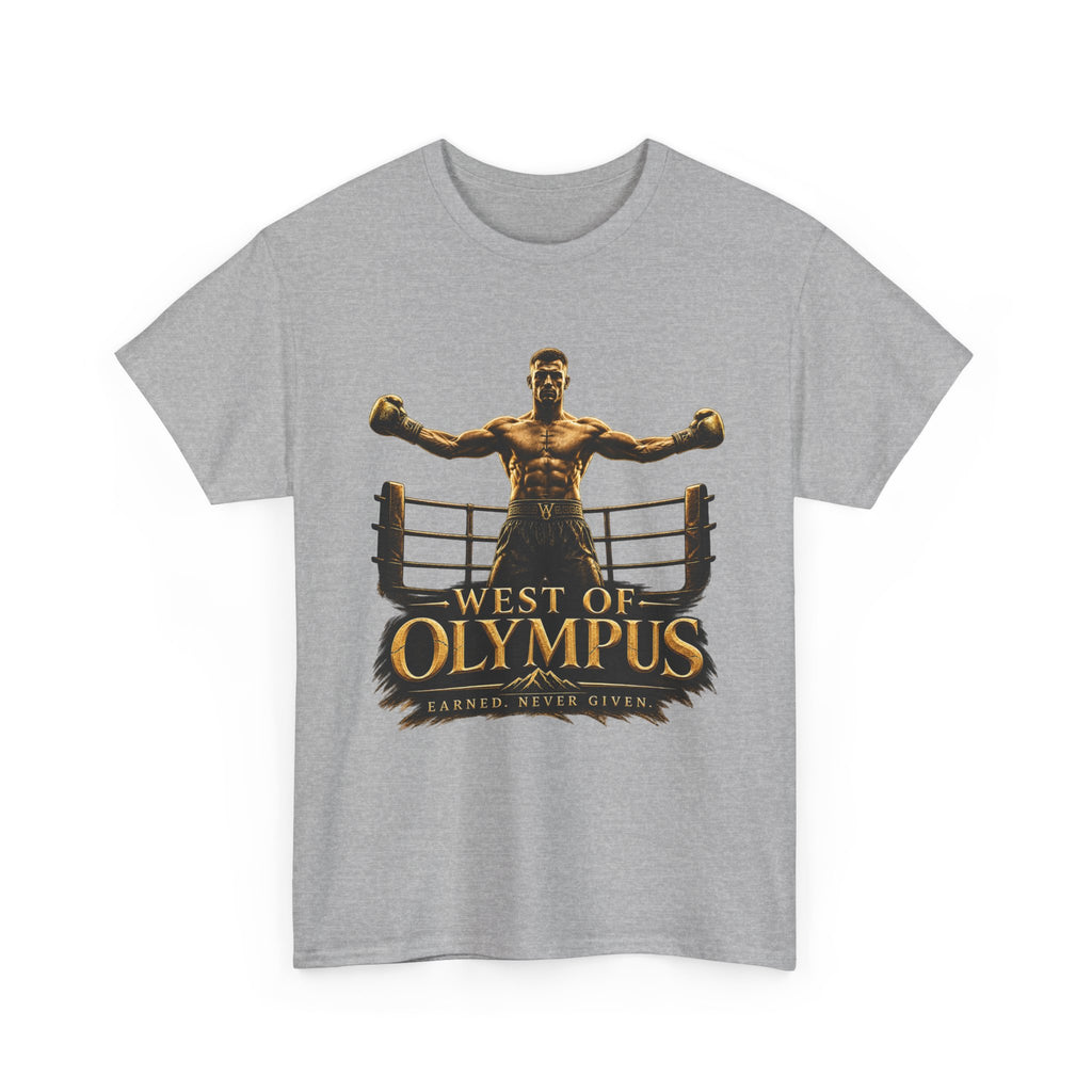 Boxer Champion T-Shirt – "West of Olympus" Gym Boxing Tee
