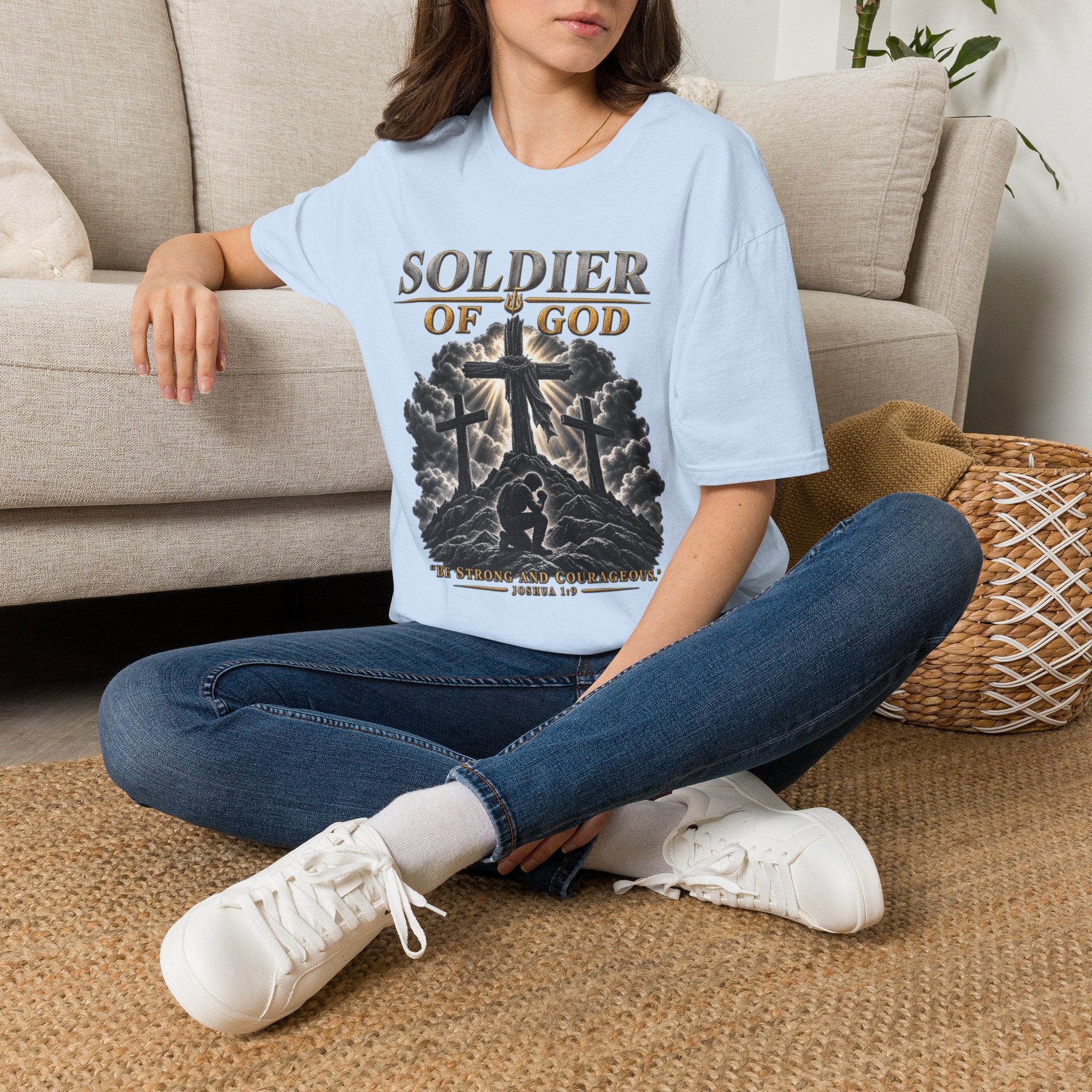 Soldier of God T-Shirt — Christian Cross Faith Tee