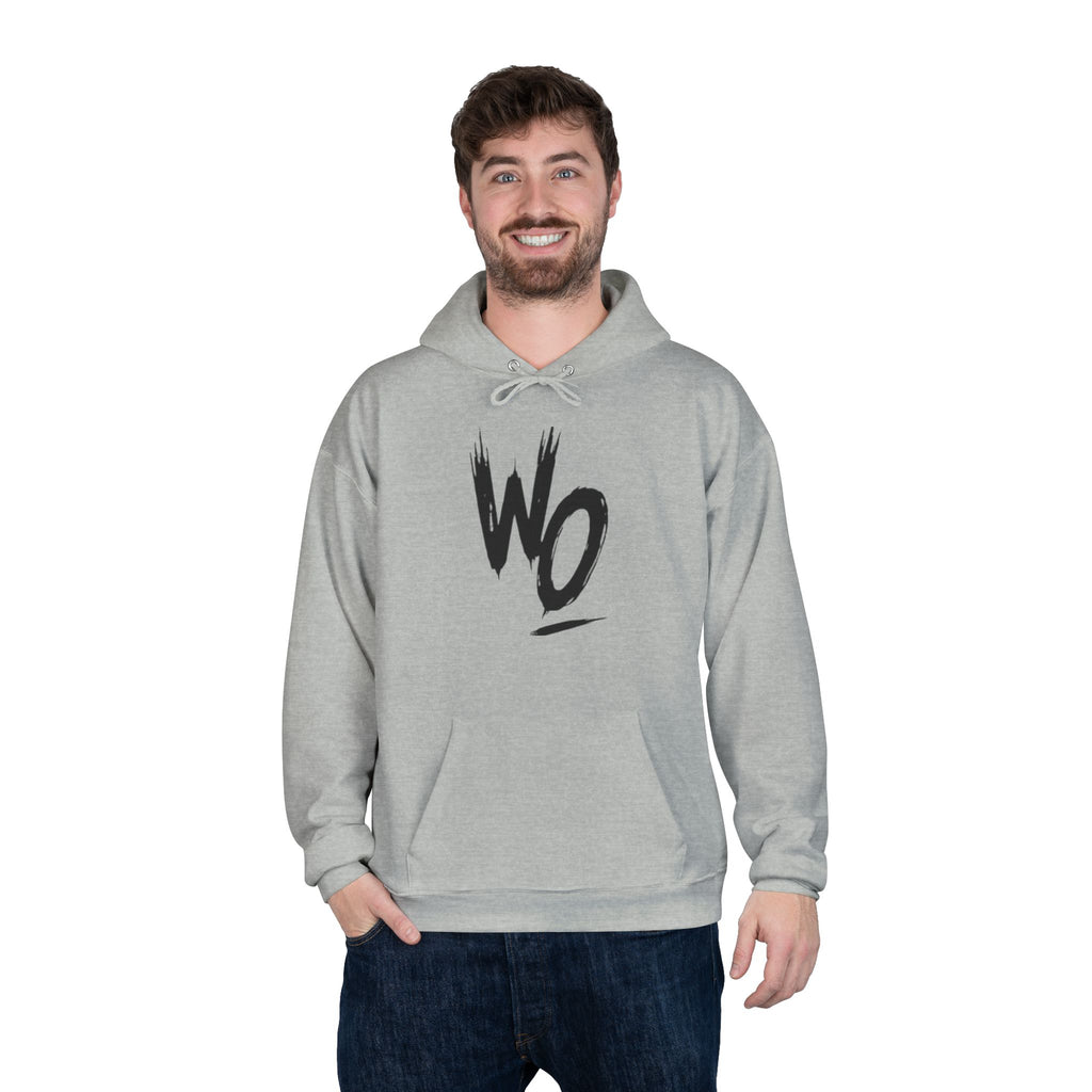 WO Brushstroke Hoodie — Minimal Graphic Pullover