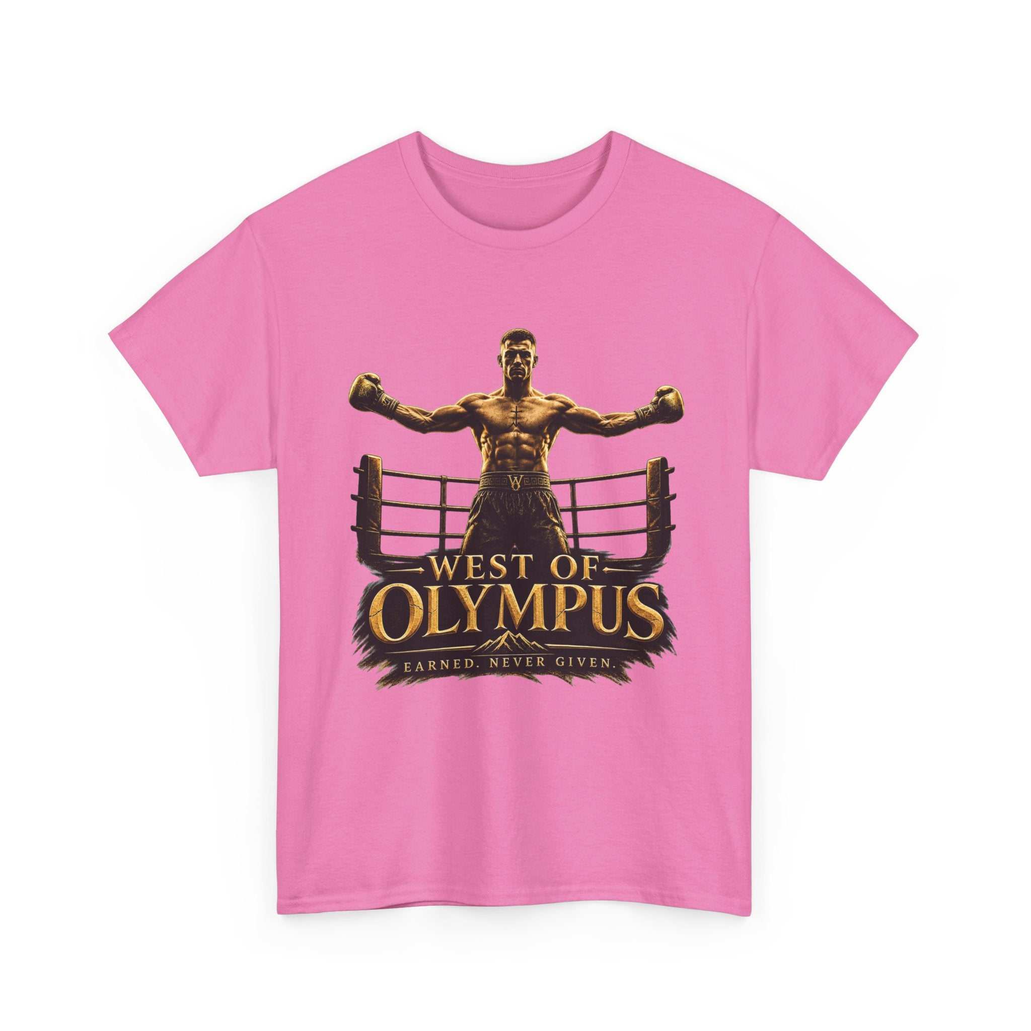 Boxer Champion T-Shirt – "West of Olympus" Gym Boxing Tee