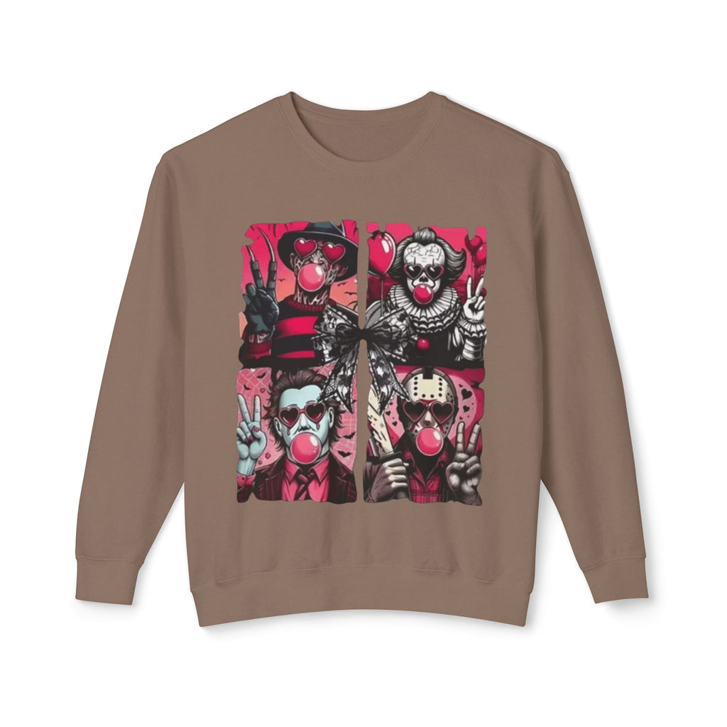Creepy Clown Graphic Sweatshirt — Horror Circus Crewneck