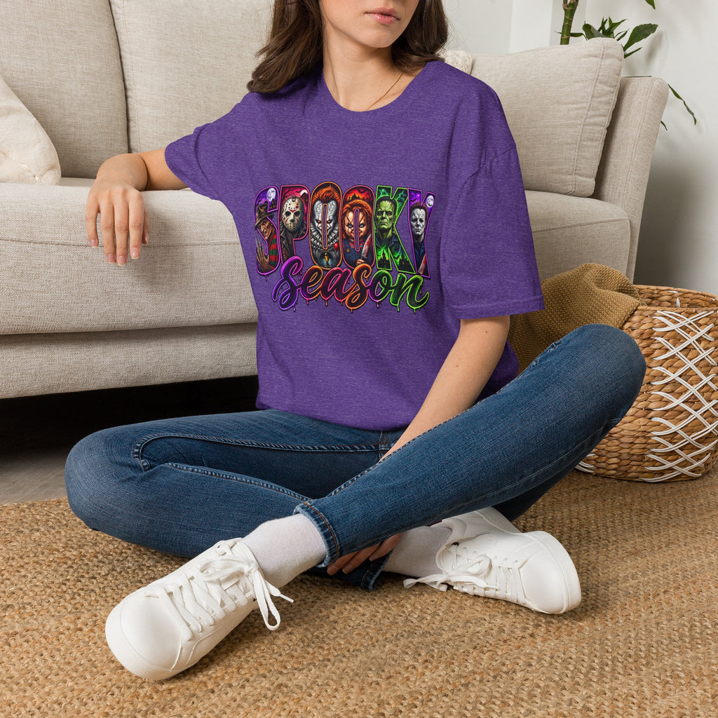 Spooky Season T-Shirt — Halloween Horror Movie Characters Graphic Tee
