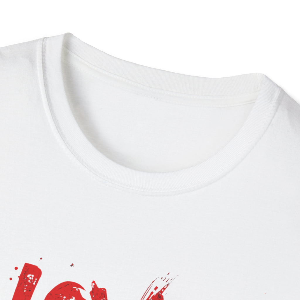 T-Shirt — "Love and Violence" Red Drip Graphic Tee