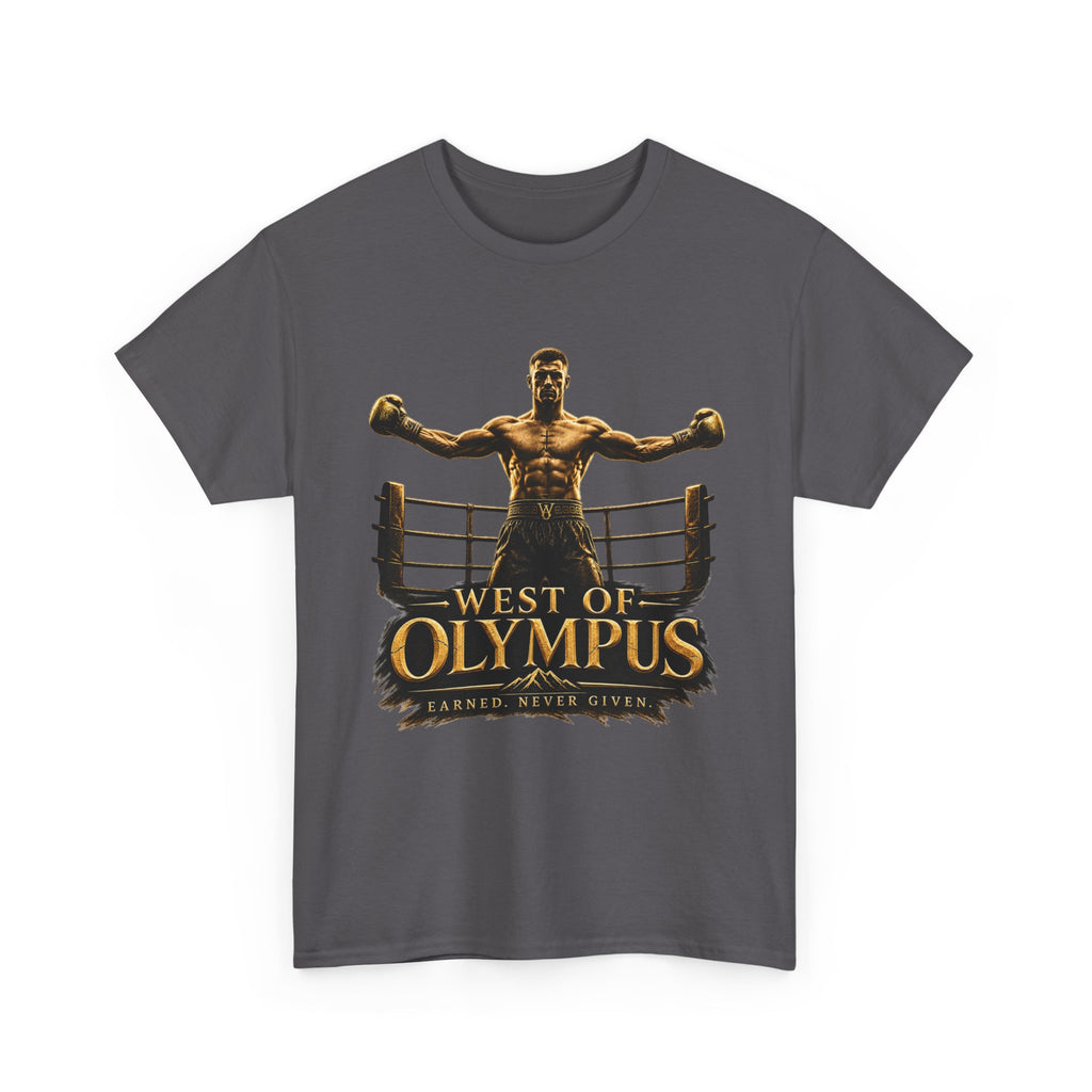 Boxer Champion T-Shirt – "West of Olympus" Gym Boxing Tee