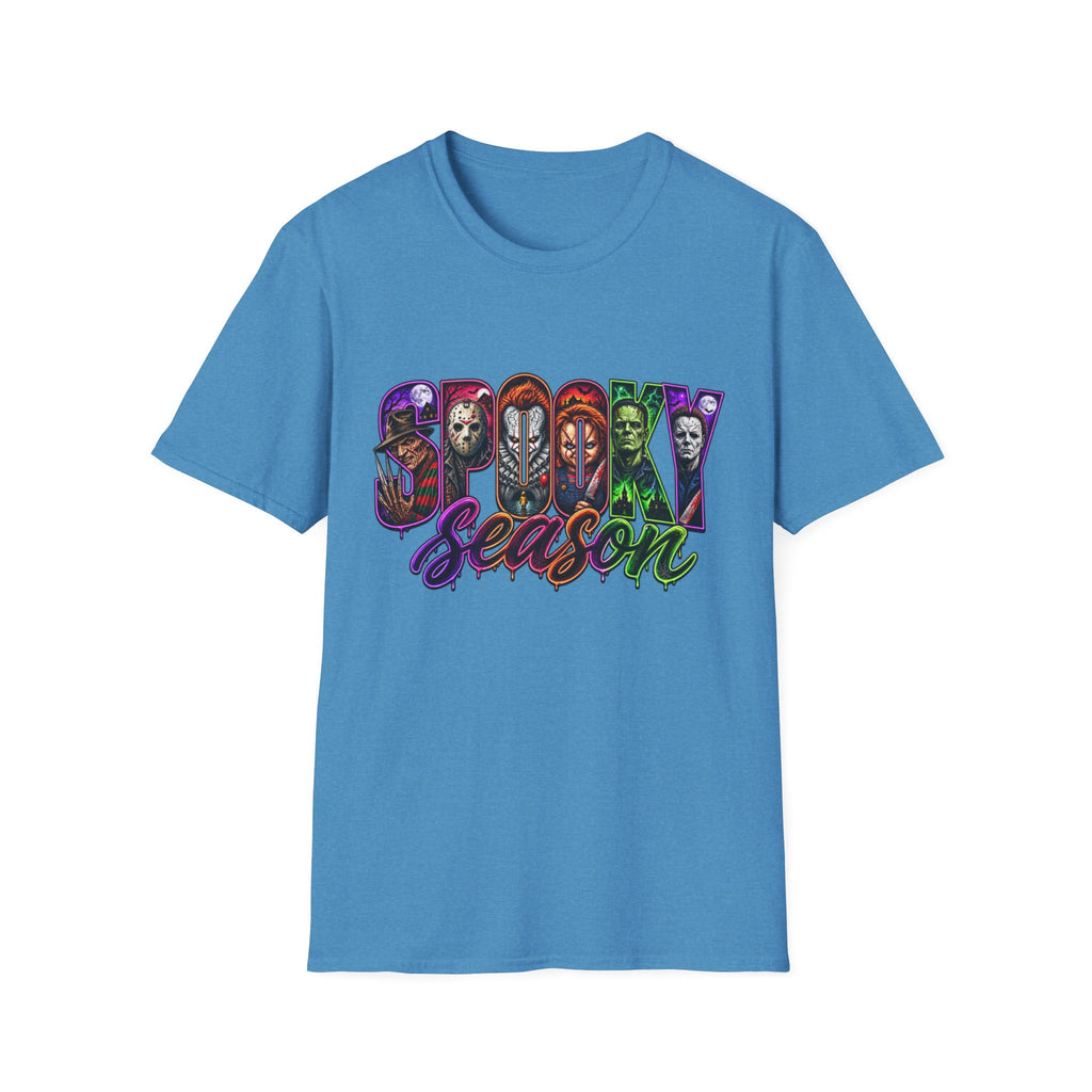 Spooky Season T-Shirt — Halloween Horror Movie Characters Graphic Tee