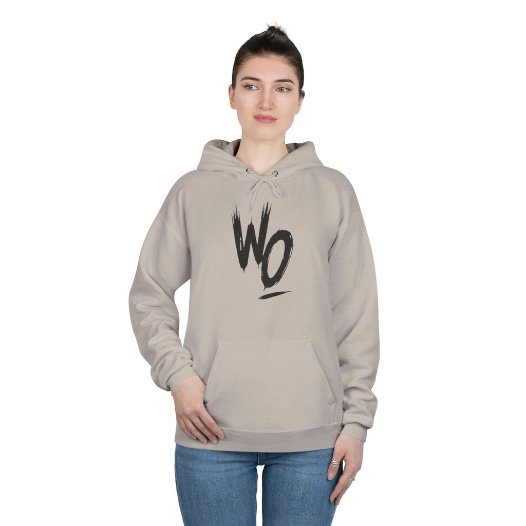 WO Brushstroke Hoodie — Minimal Graphic Pullover