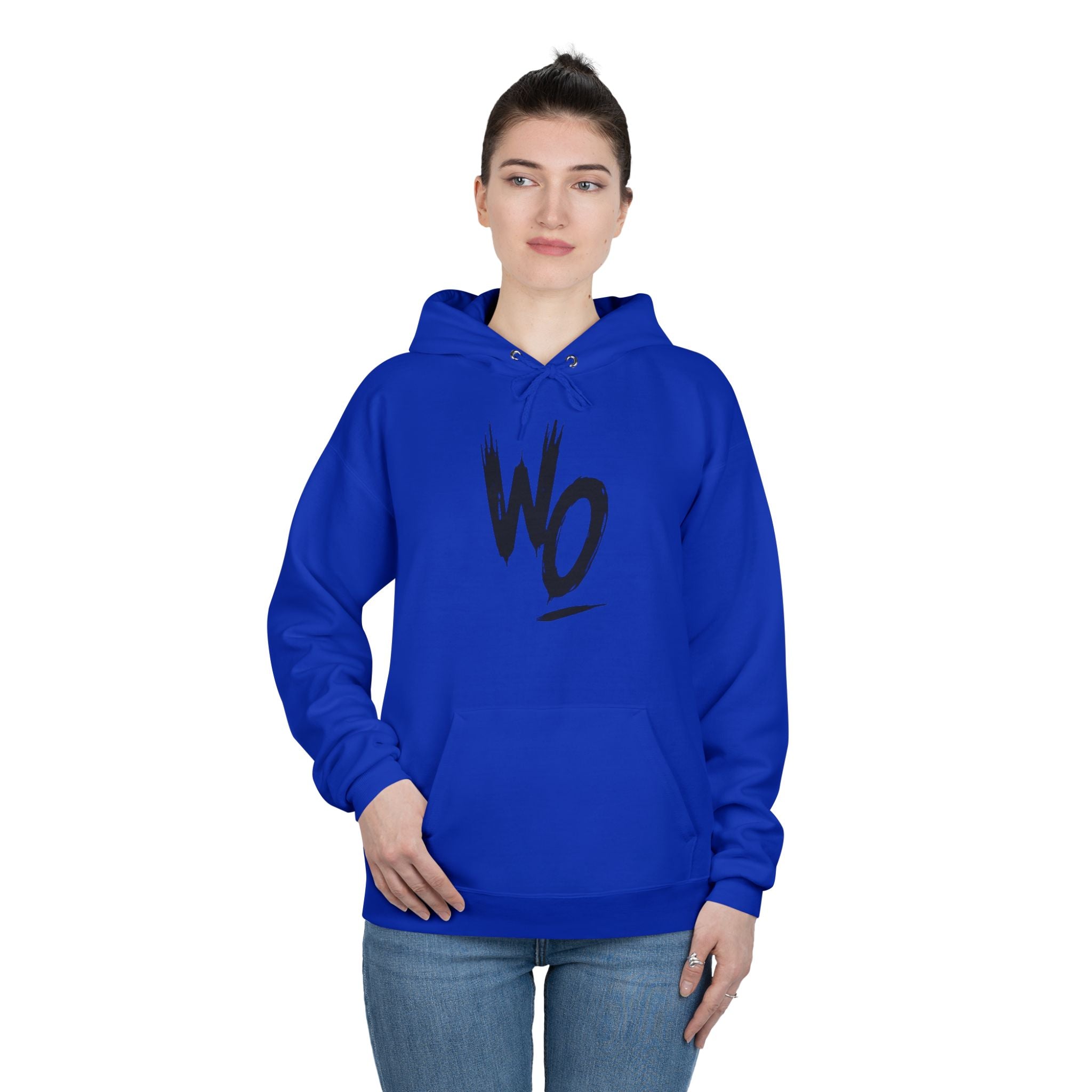 WO Brushstroke Hoodie — Minimal Graphic Pullover