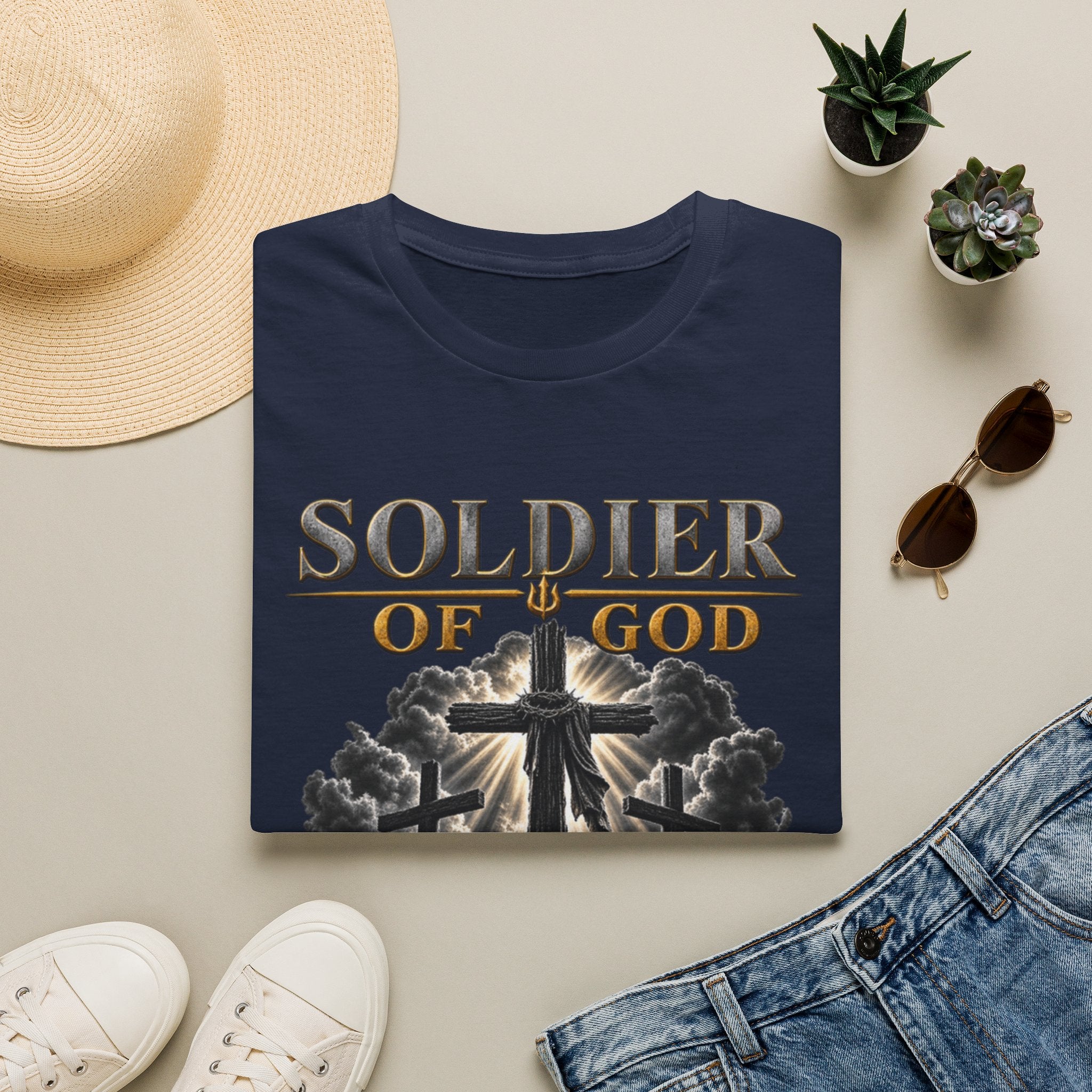Soldier of God T-Shirt — Christian Cross Faith Tee