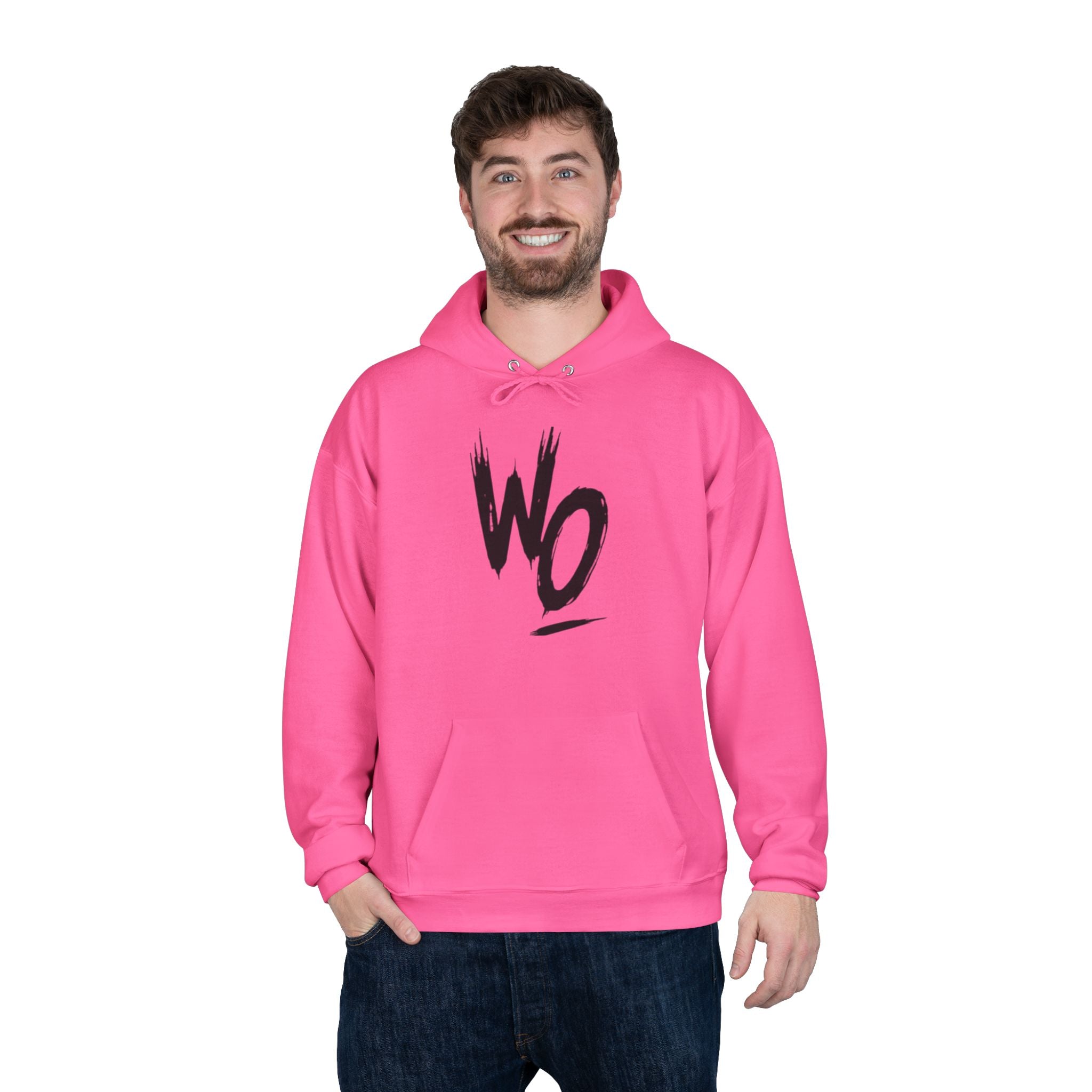WO Brushstroke Hoodie — Minimal Graphic Pullover