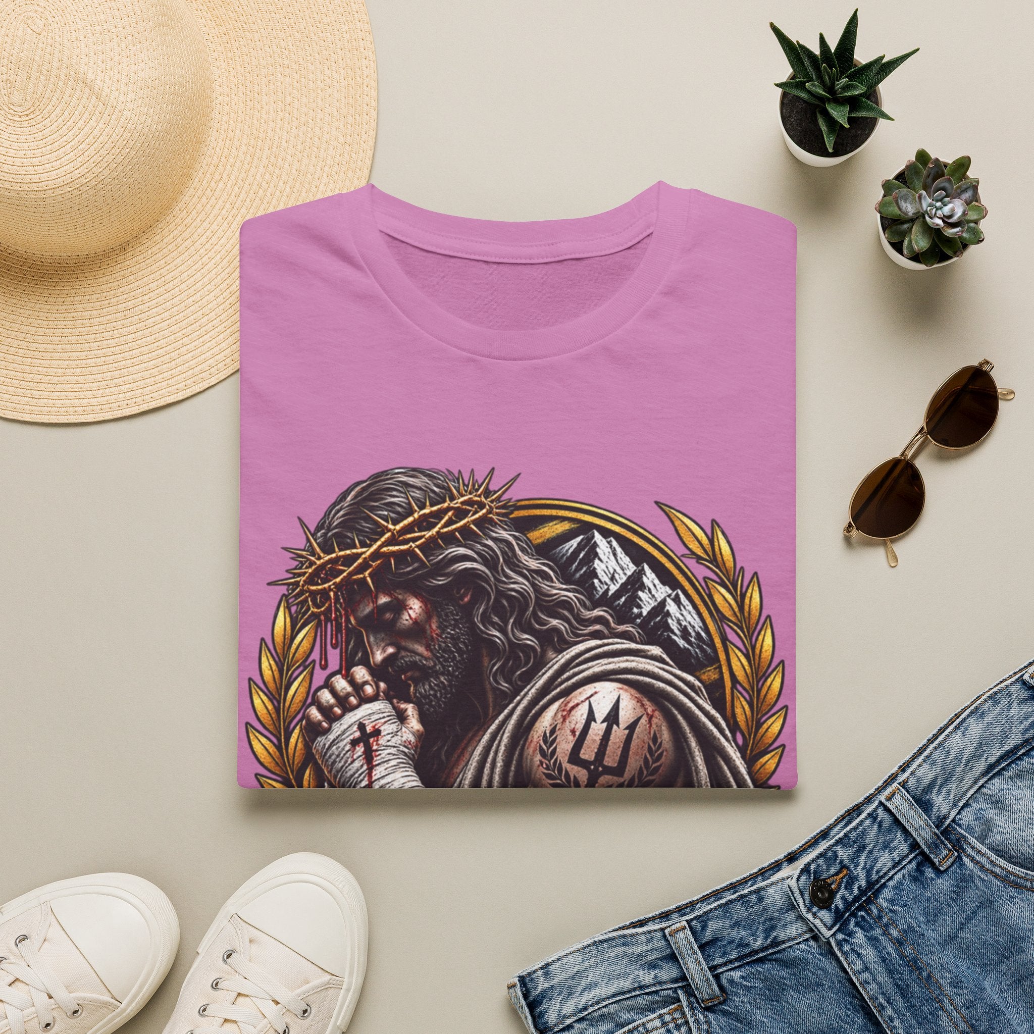 Saved Not Soft T-Shirt — Christian Jesus Crown of Thorns Faith Tee
