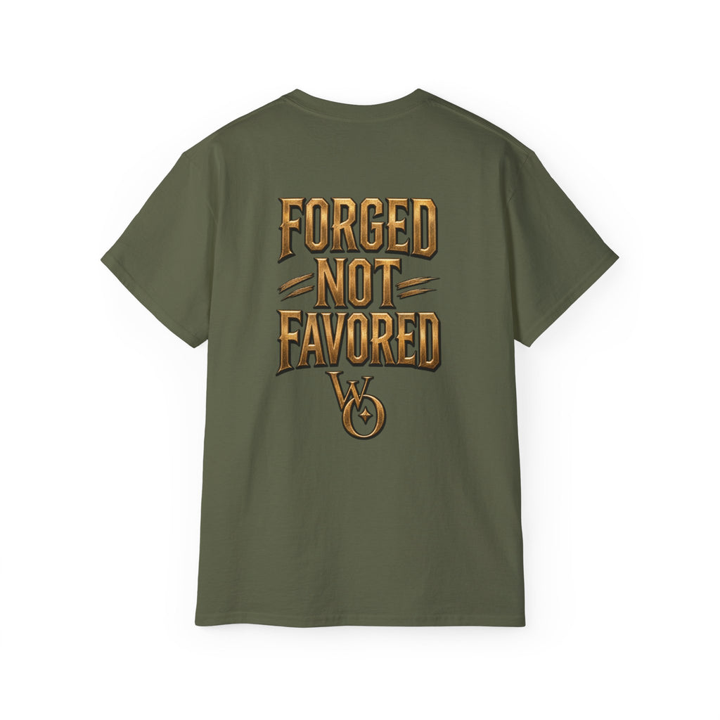 AA Discipline Over Destiny Tee — Forged Not Favored Spartan Helmet T-Shirt