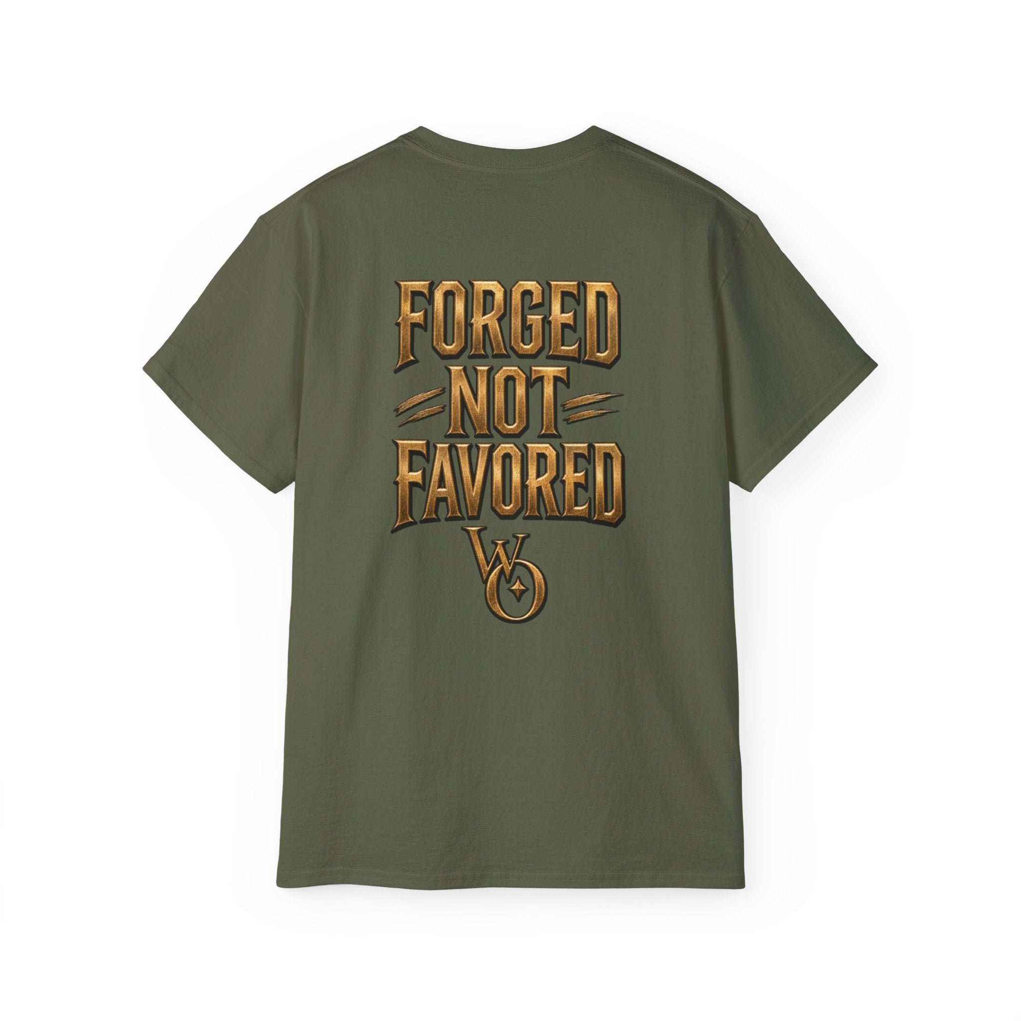 AA Discipline Over Destiny Tee — Forged Not Favored Spartan Helmet T-Shirt