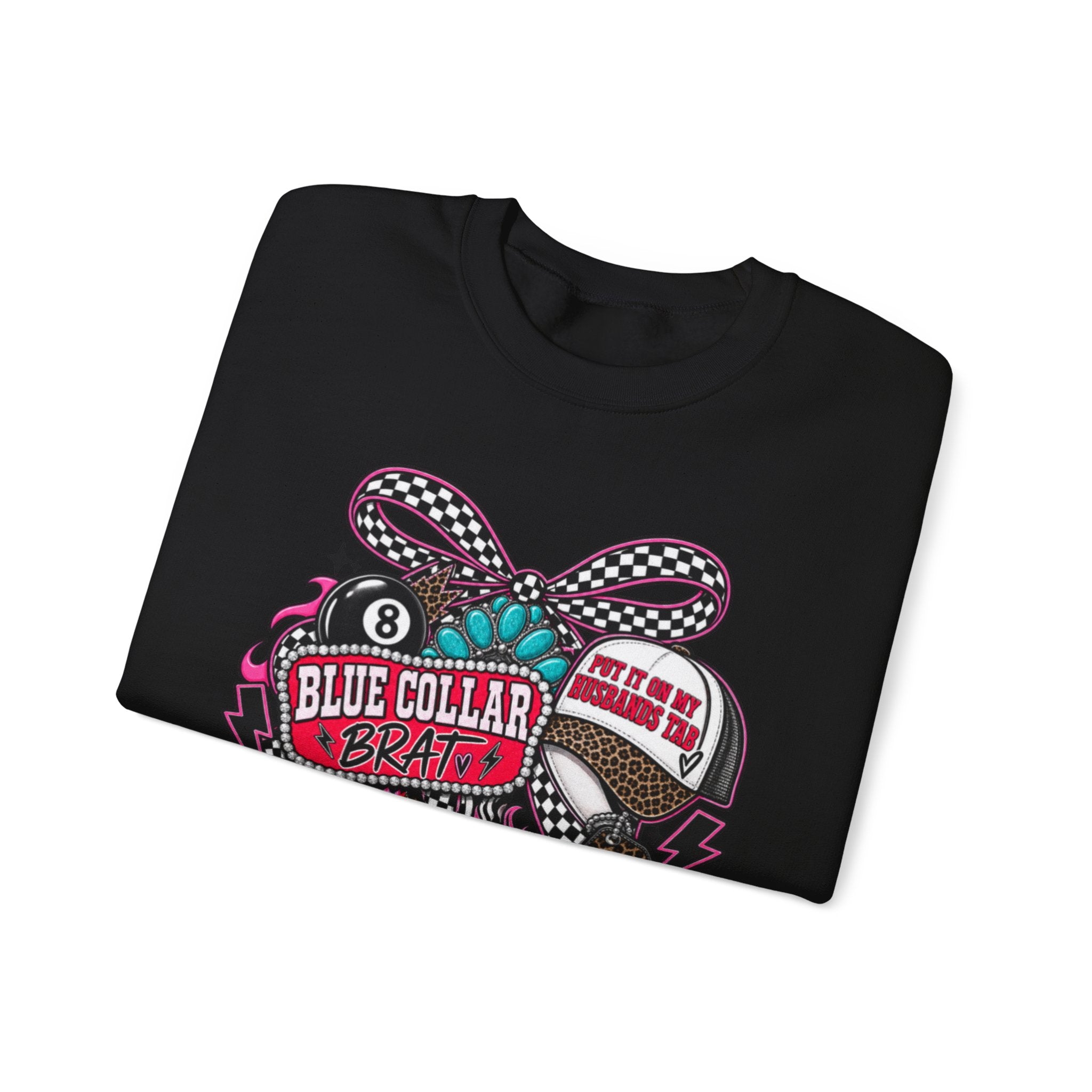 Sweatshirt — Blue Collar Brand Retro Heart & Sneaker Graphic Crewneck