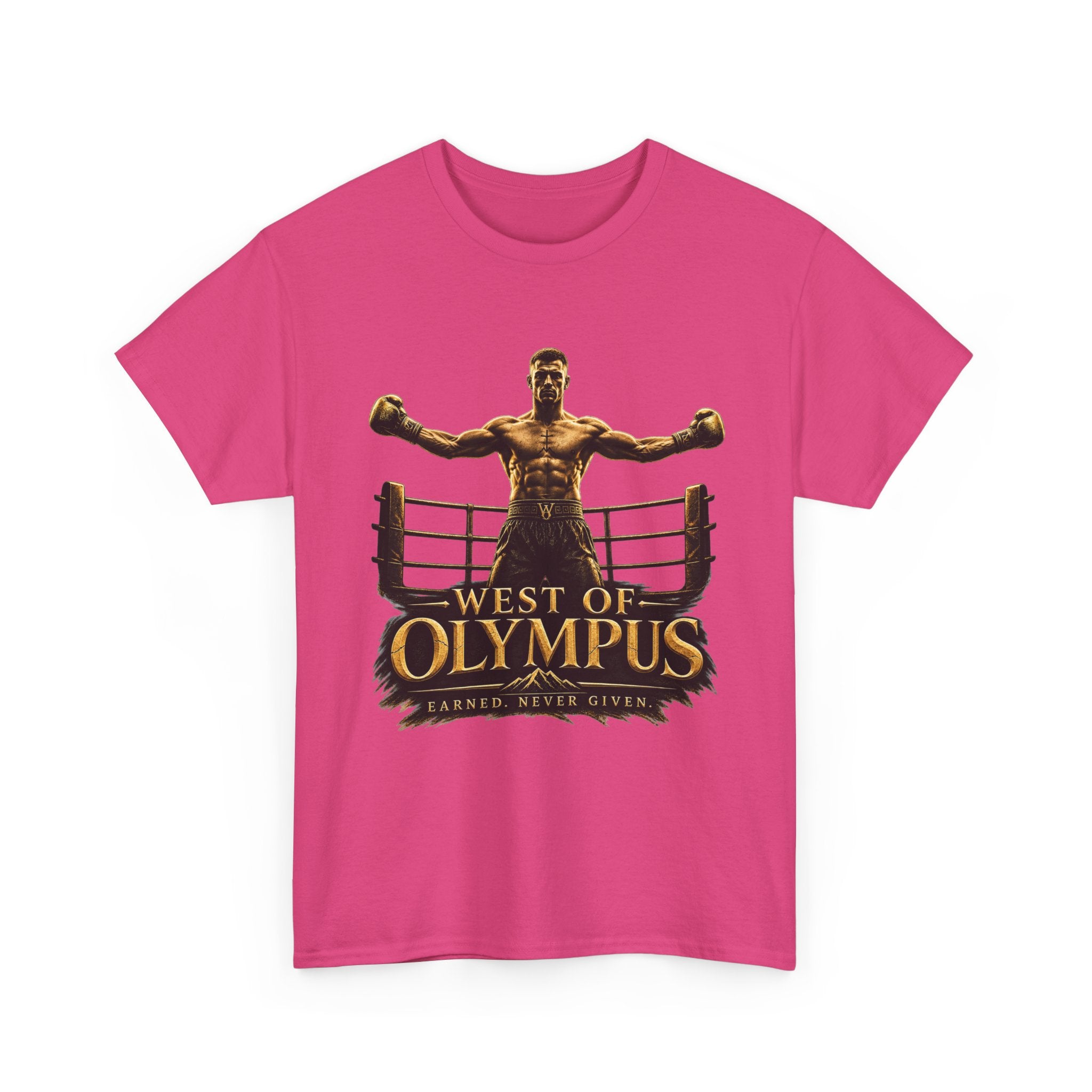 Boxer Champion T-Shirt – "West of Olympus" Gym Boxing Tee