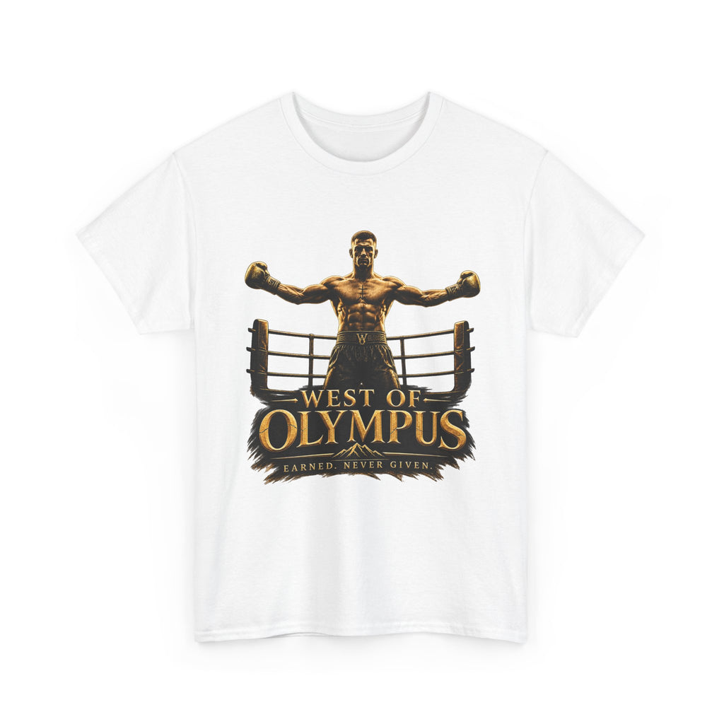 Boxer Champion T-Shirt – "West of Olympus" Gym Boxing Tee