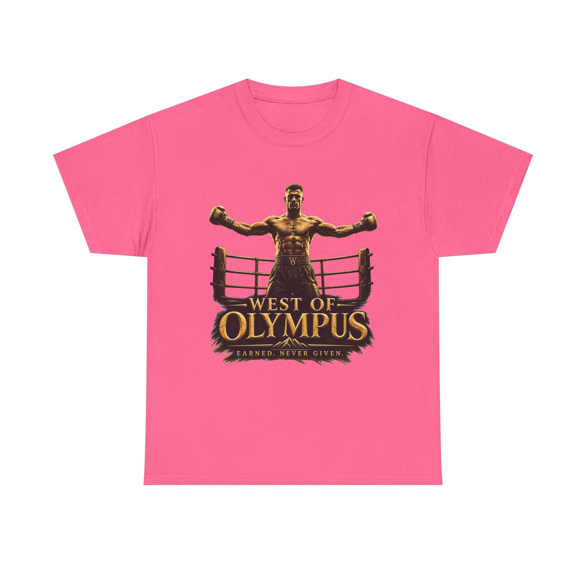 Boxer Champion T-Shirt – "West of Olympus" Gym Boxing Tee