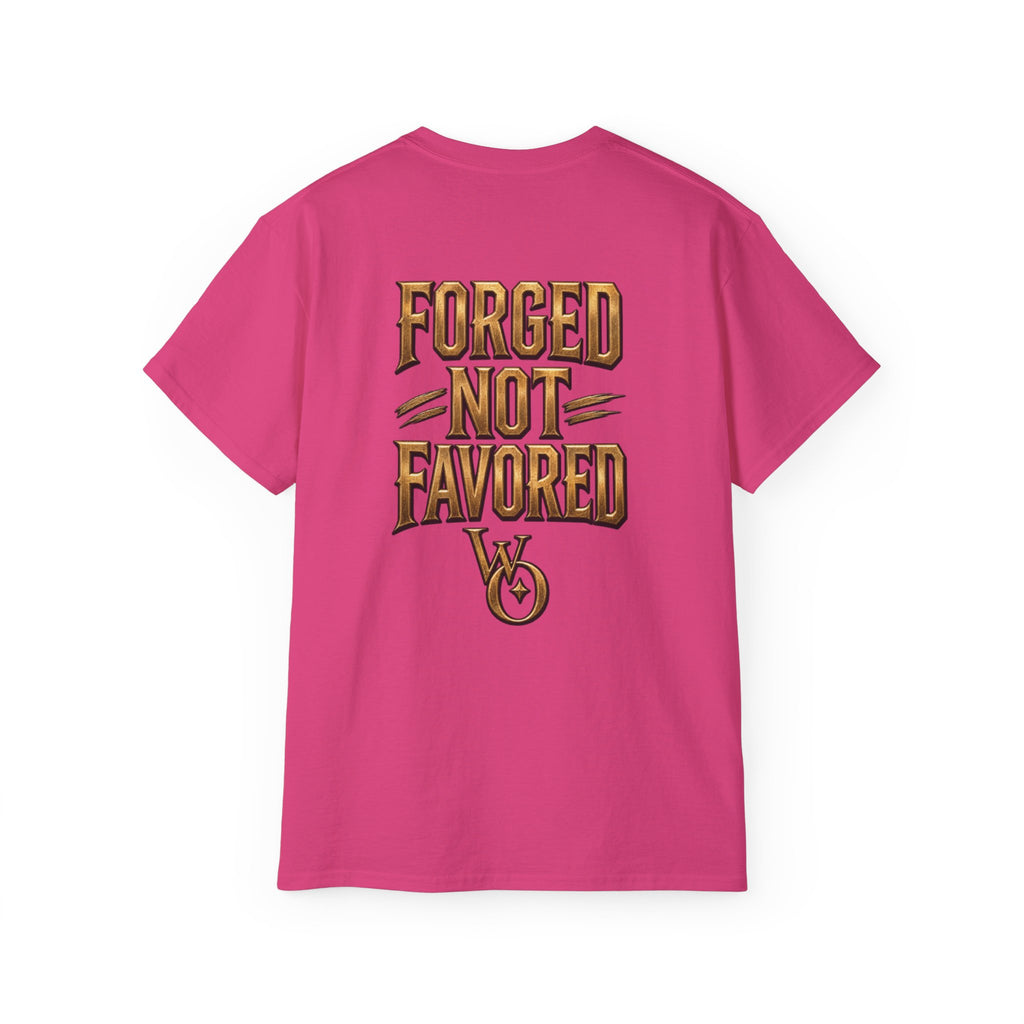 AA Discipline Over Destiny Tee — Forged Not Favored Spartan Helmet T-Shirt