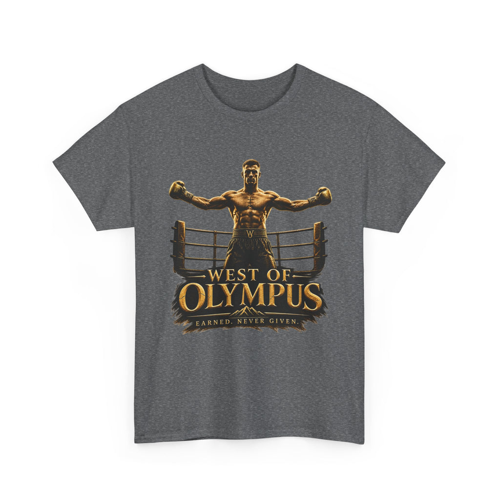 Boxer Champion T-Shirt – "West of Olympus" Gym Boxing Tee