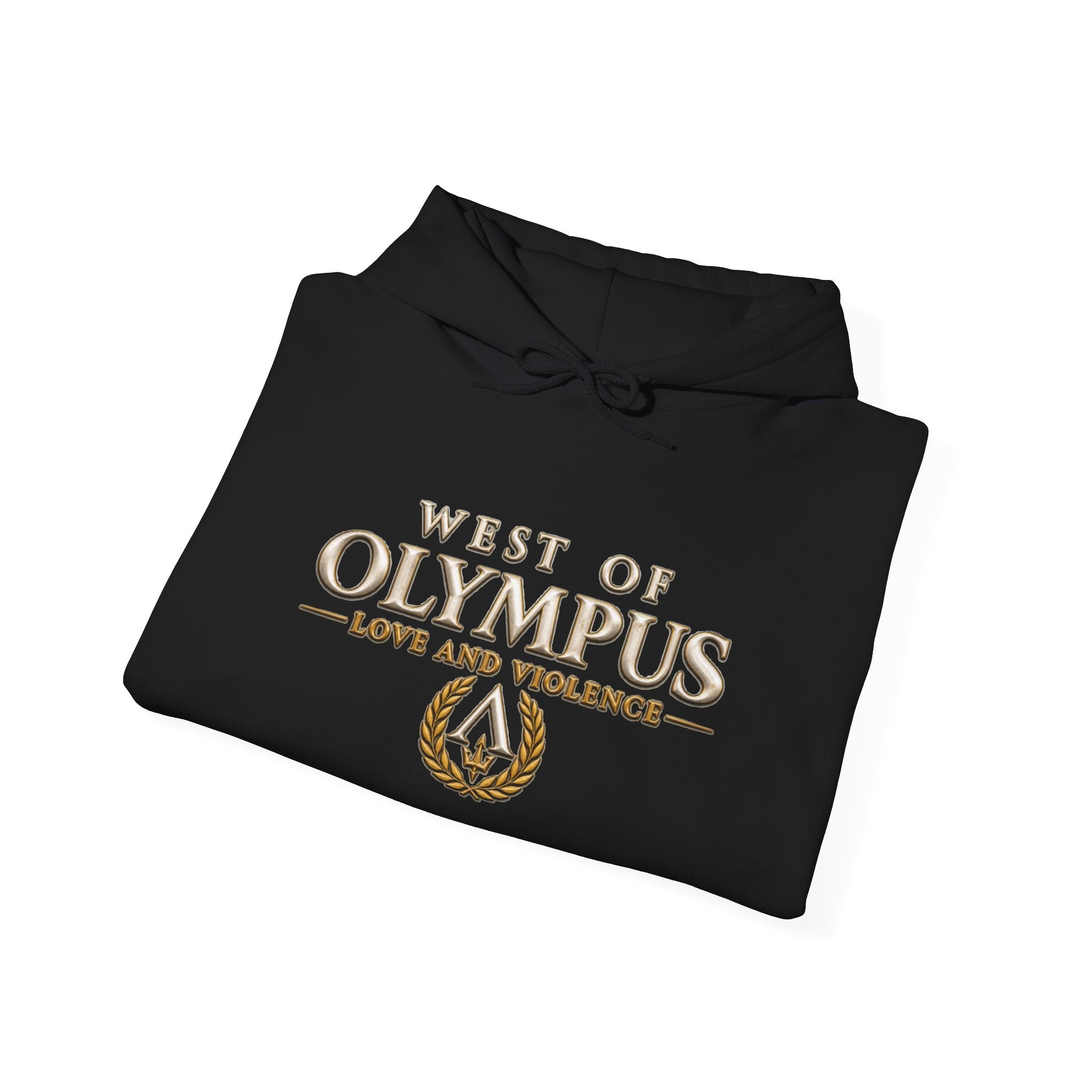 West of Olympus Hoodie — "Love and Violence" Mythic Graphic Sweatshirt
